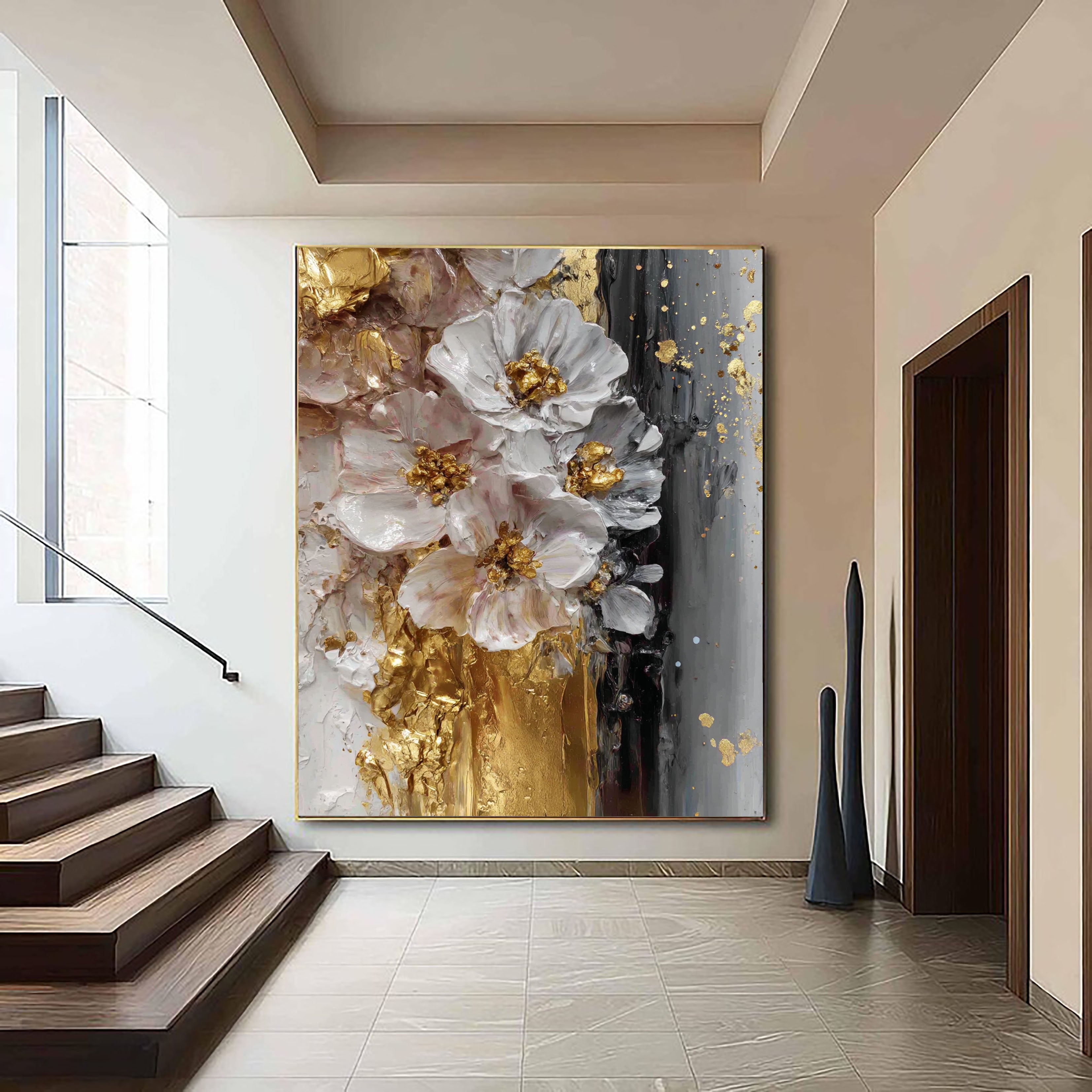 Textured Gilded Blossoms | Luxe Blooms
