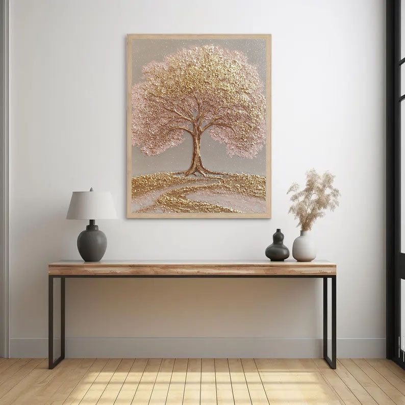 Texturierte Vergoldete Überdachung | Erröten Hain