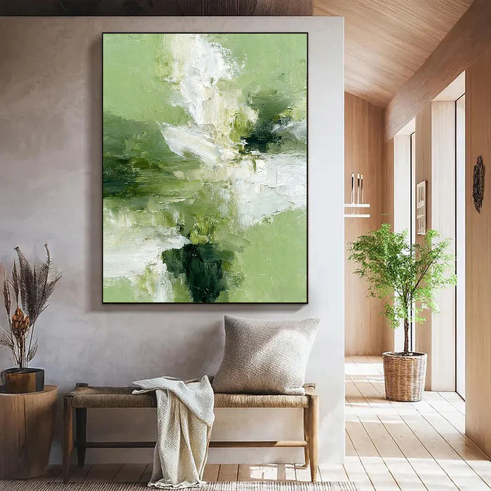 Textured Floral Verdancy | Ivory Bloom