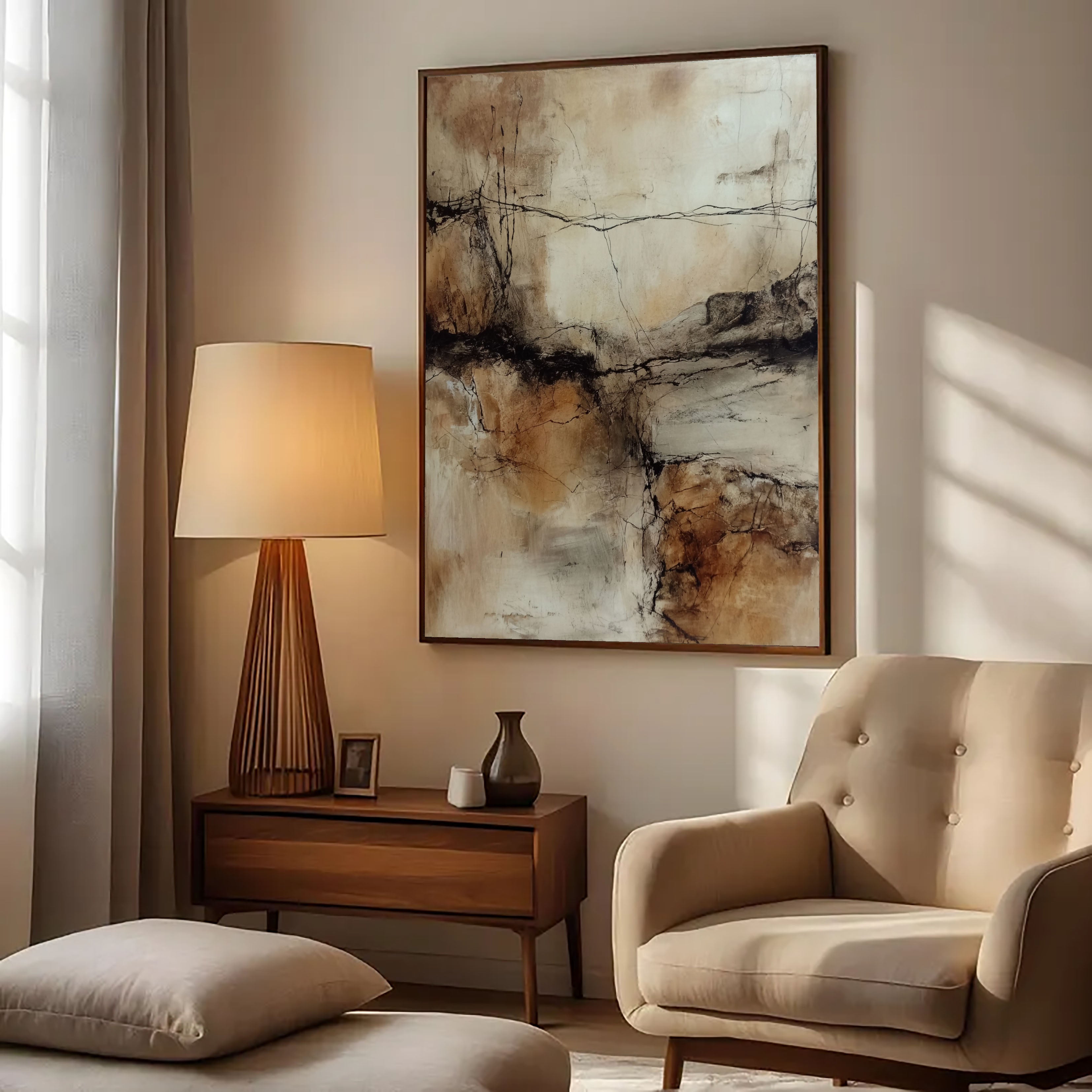 Textured Cracked Earth | Rustic Ochre