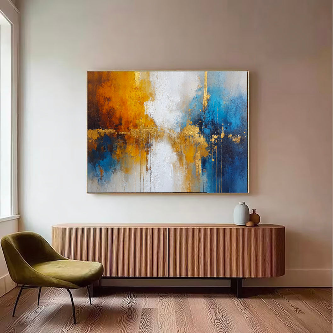 Textured Gilded Hues | Amber Azure