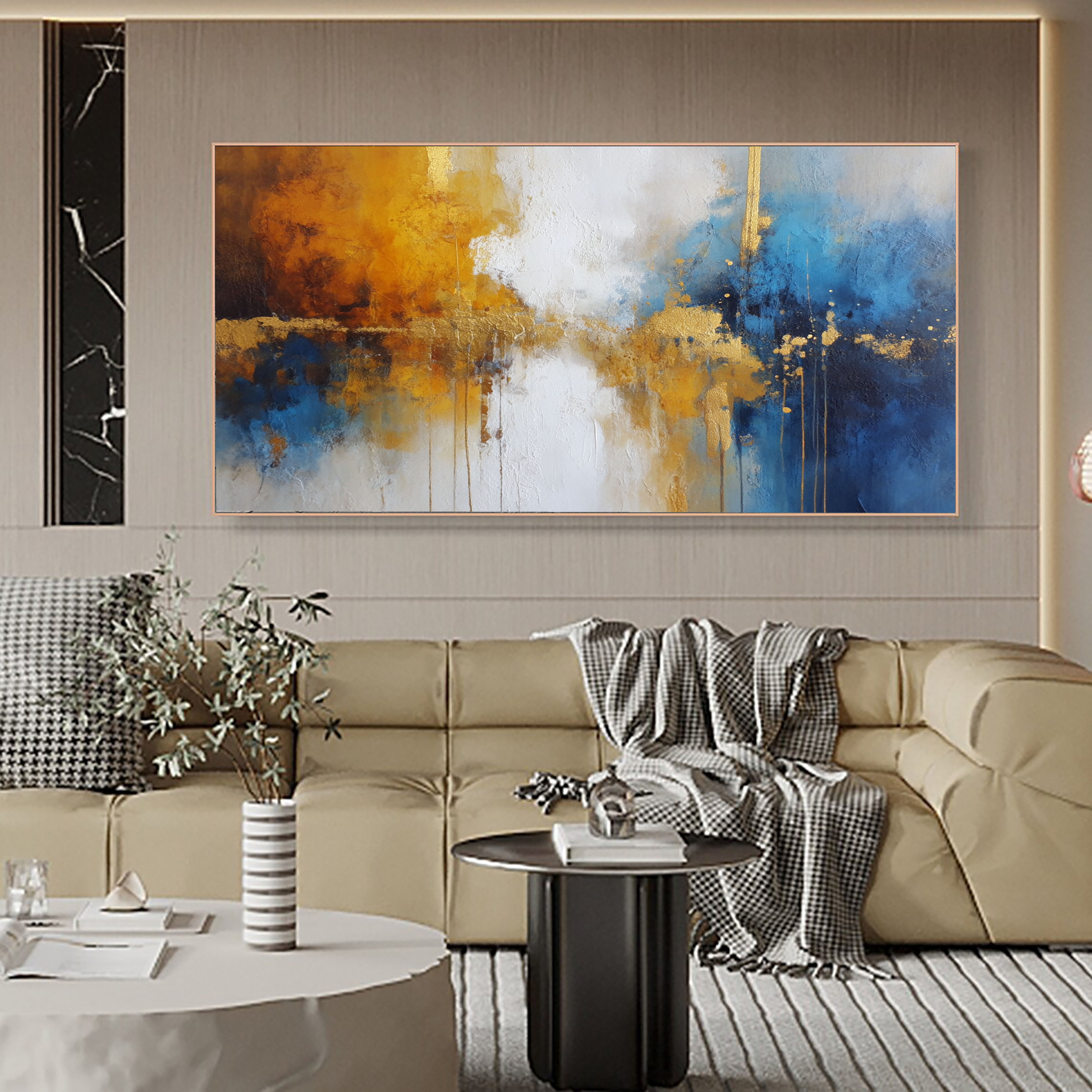 Textured Gilded Hues | Amber Azure