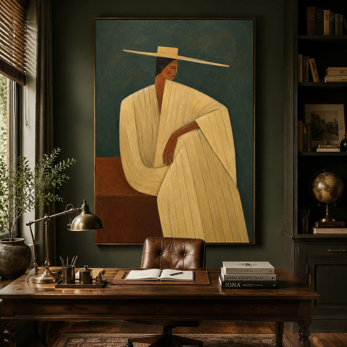 Female Figure Art|Serene Hat Figure