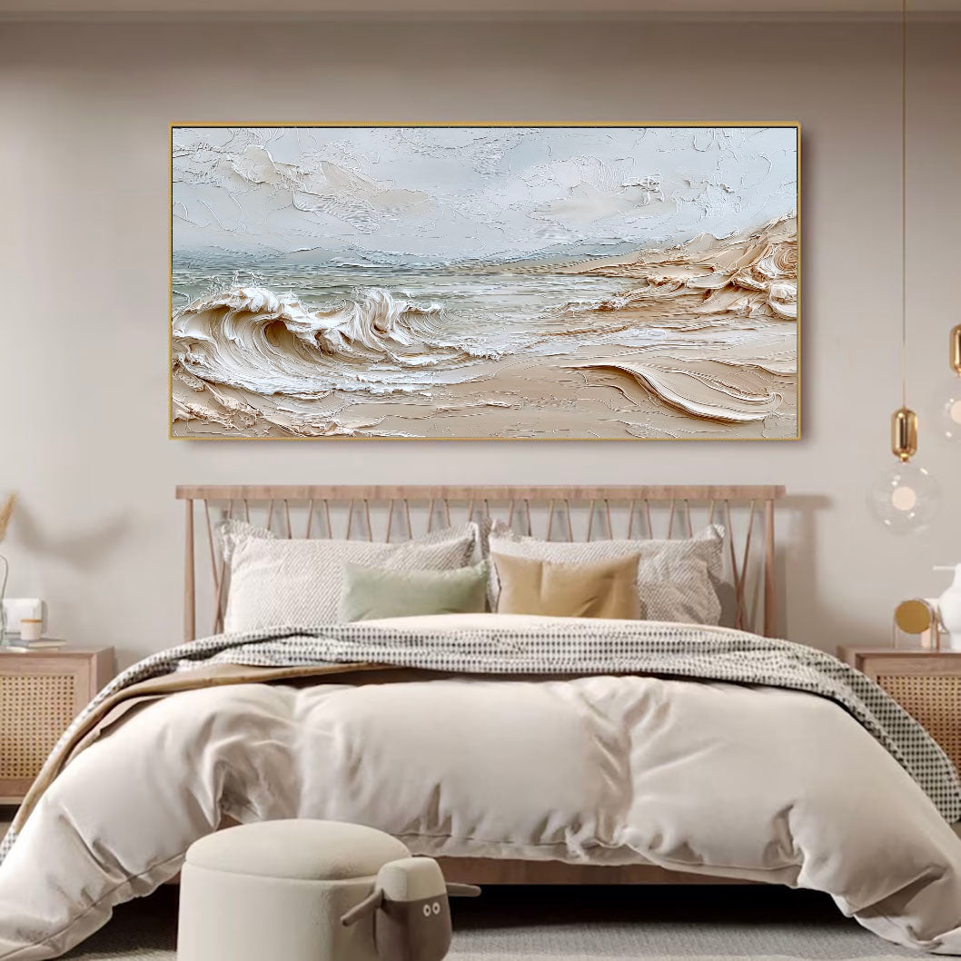Textured Littoral Opulence | Cream Swells