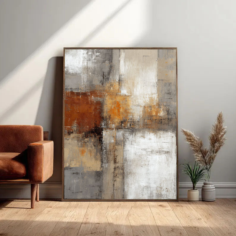 Textured Geometric Warmth | Rustic Blocks