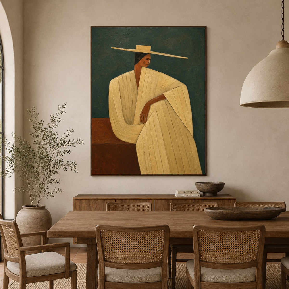 Female Figure Art|Serene Hat Figure