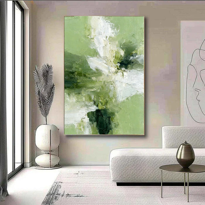 Textured Floral Verdancy | Ivory Bloom