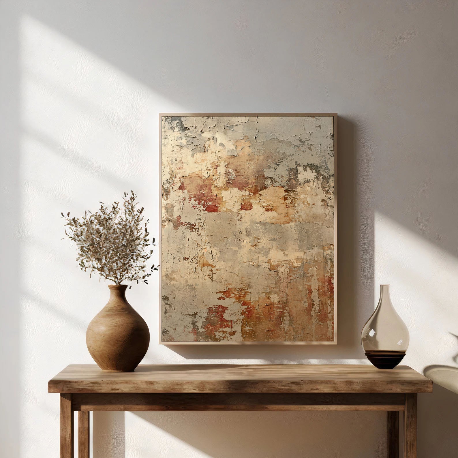 Textured Peeling Patina | Rustic Blush