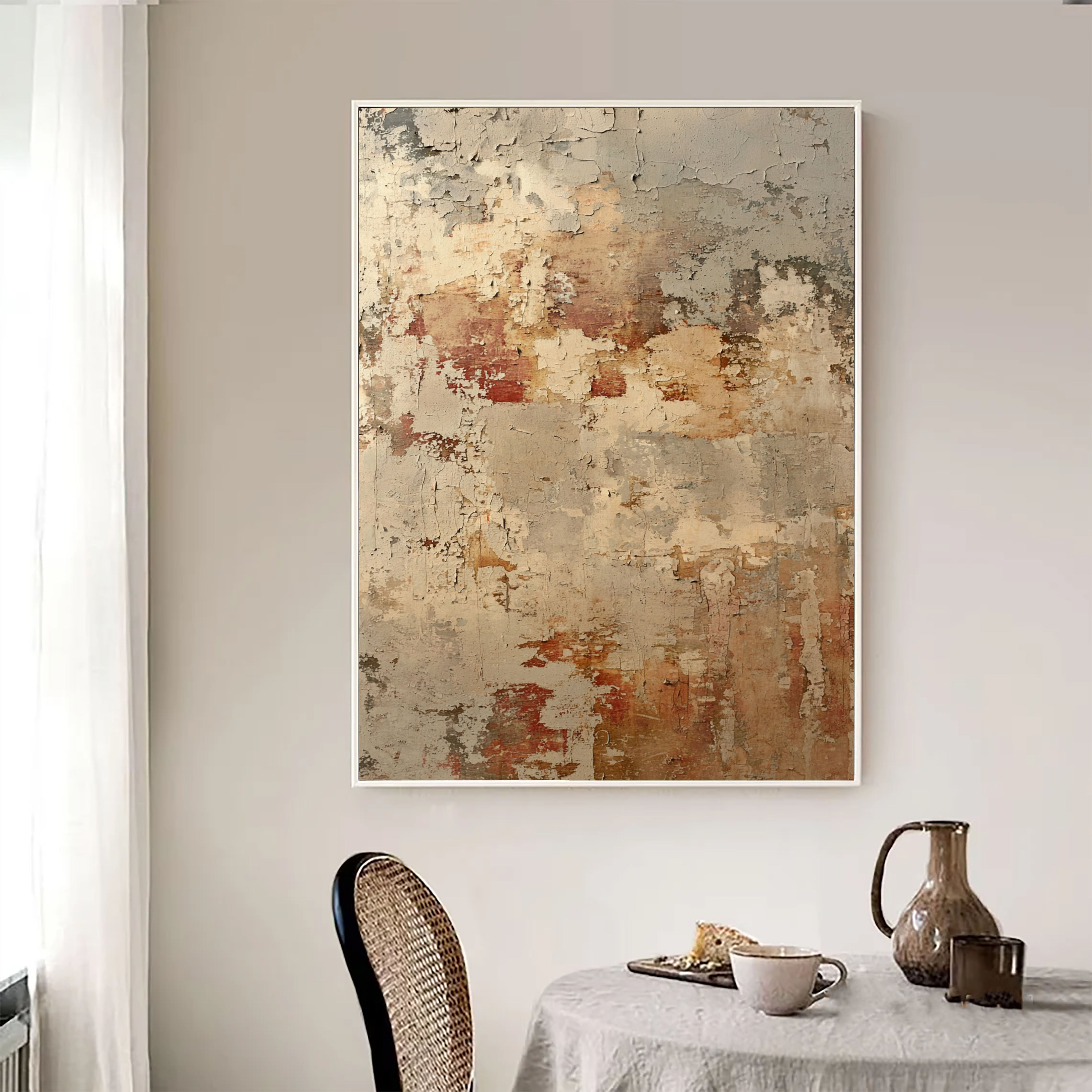 Textured Peeling Patina | Rustic Blush
