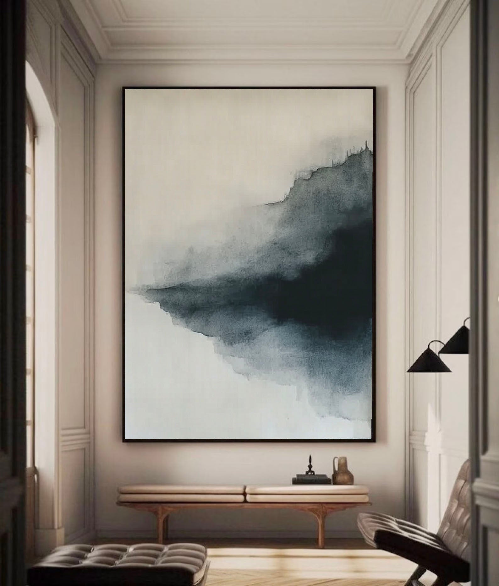 Atmospheric Monochrome Wash | Dark Horizon
