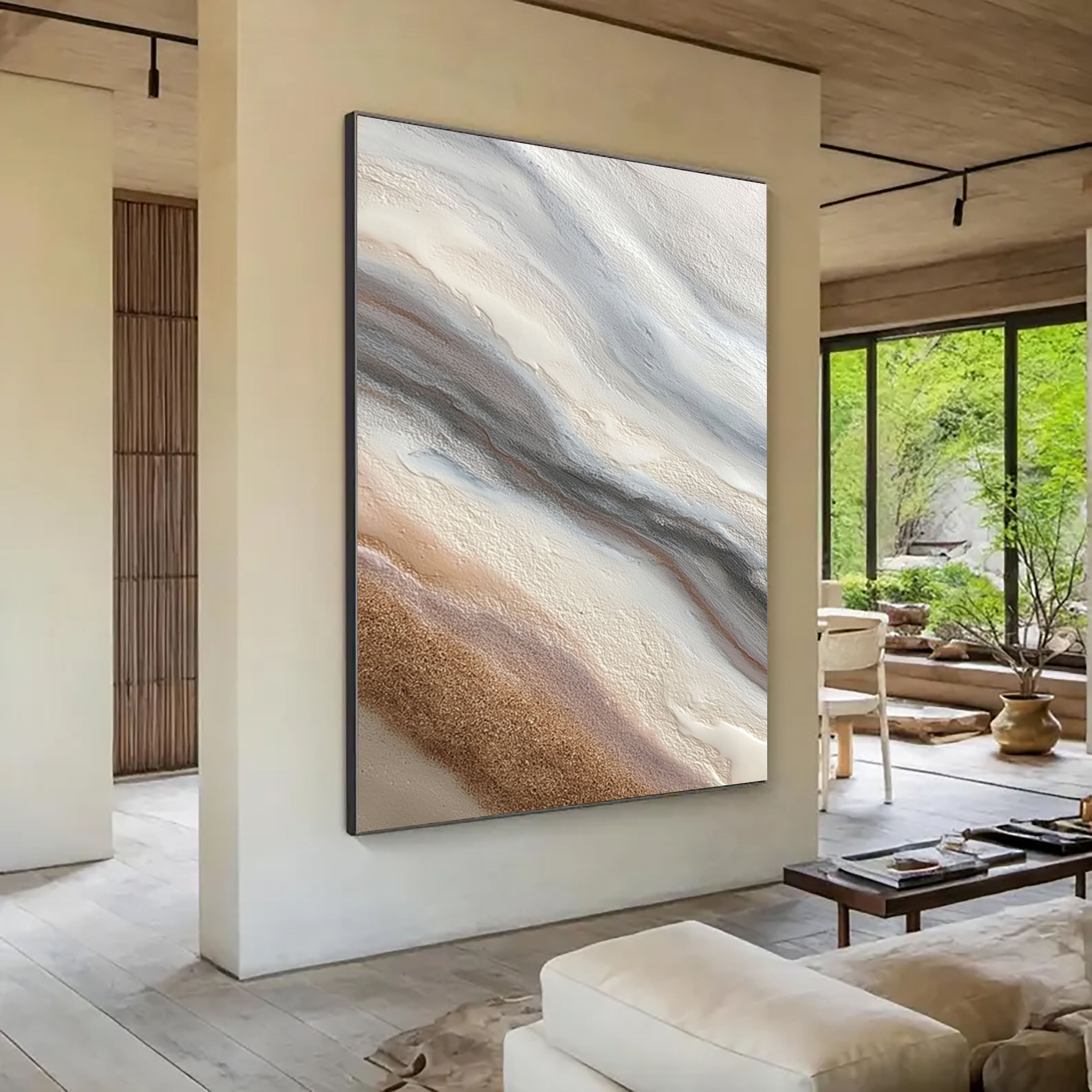 Textured Earth Tone Flow | Sandy Drift