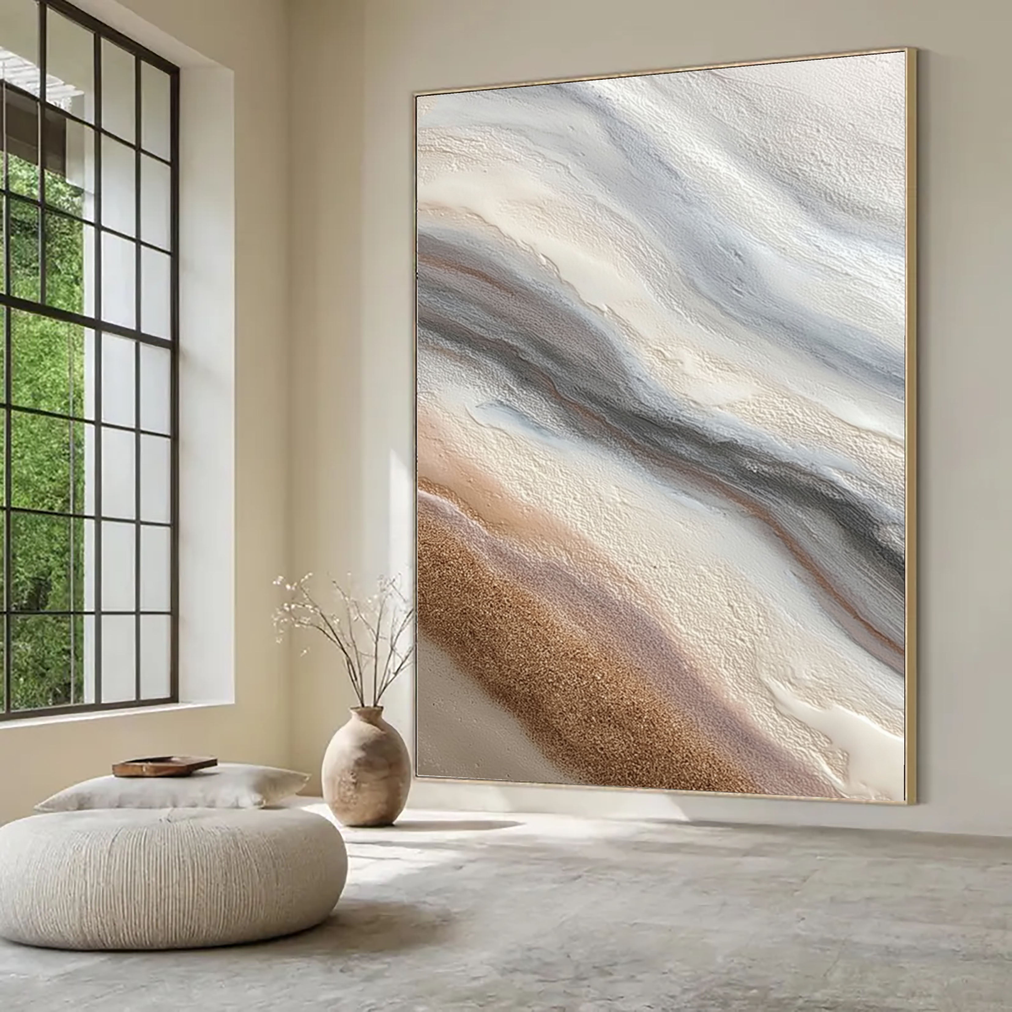 Textured Earth Tone Flow | Sandy Drift