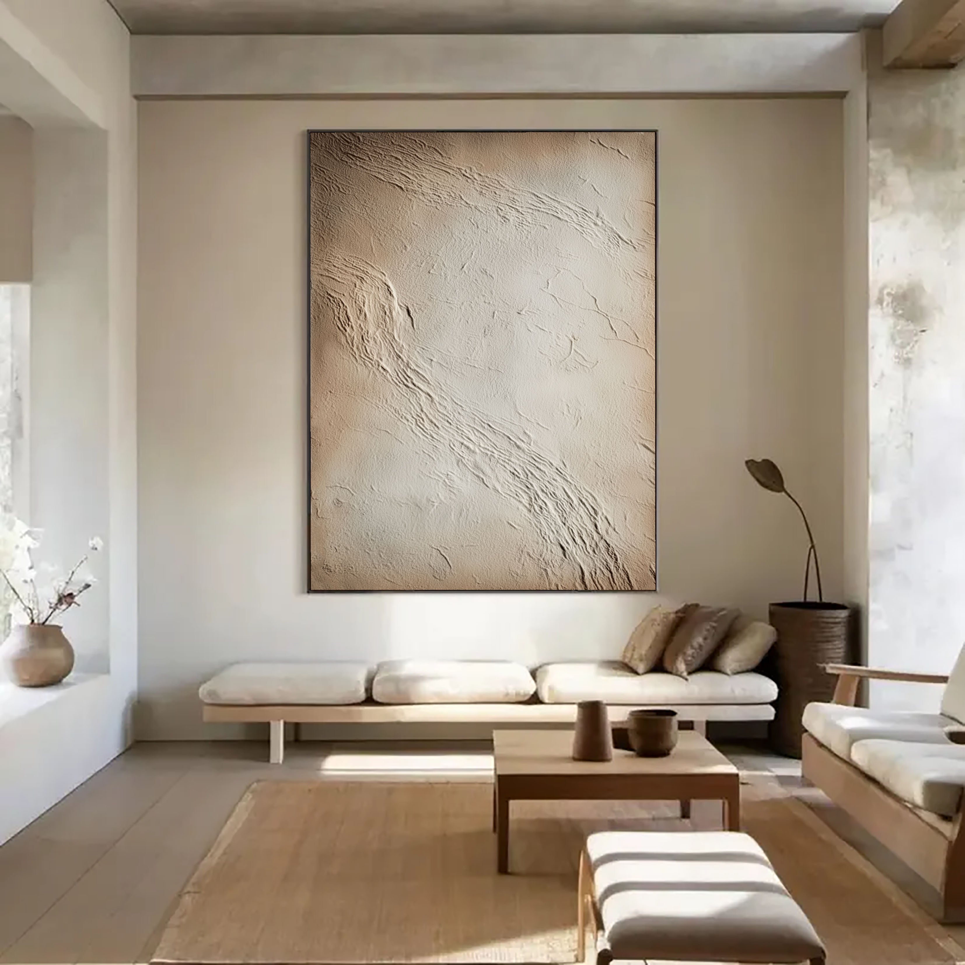 Textured Earthy Stucco | Neutral Drift