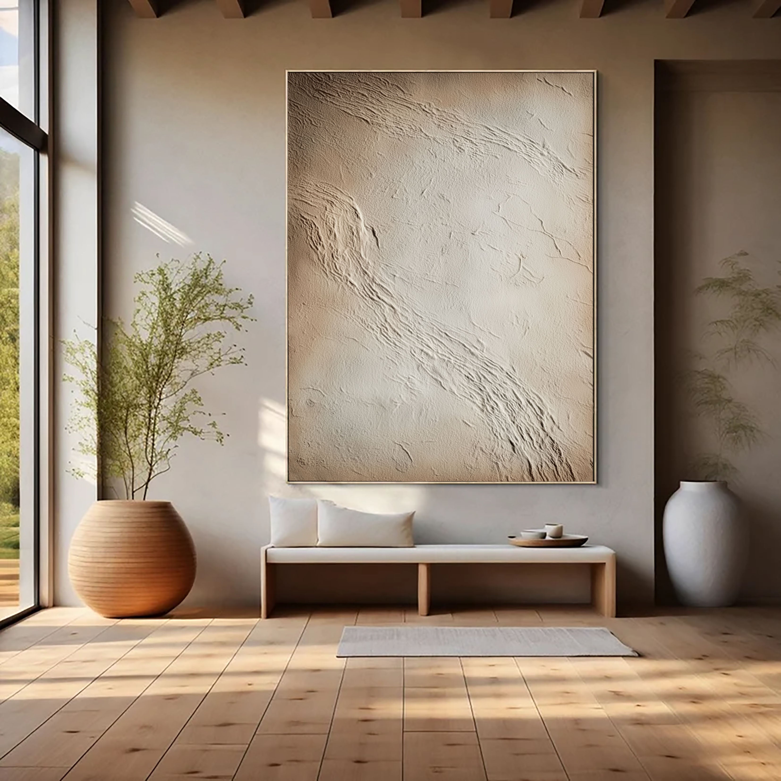 Textured Earthy Stucco | Neutral Drift