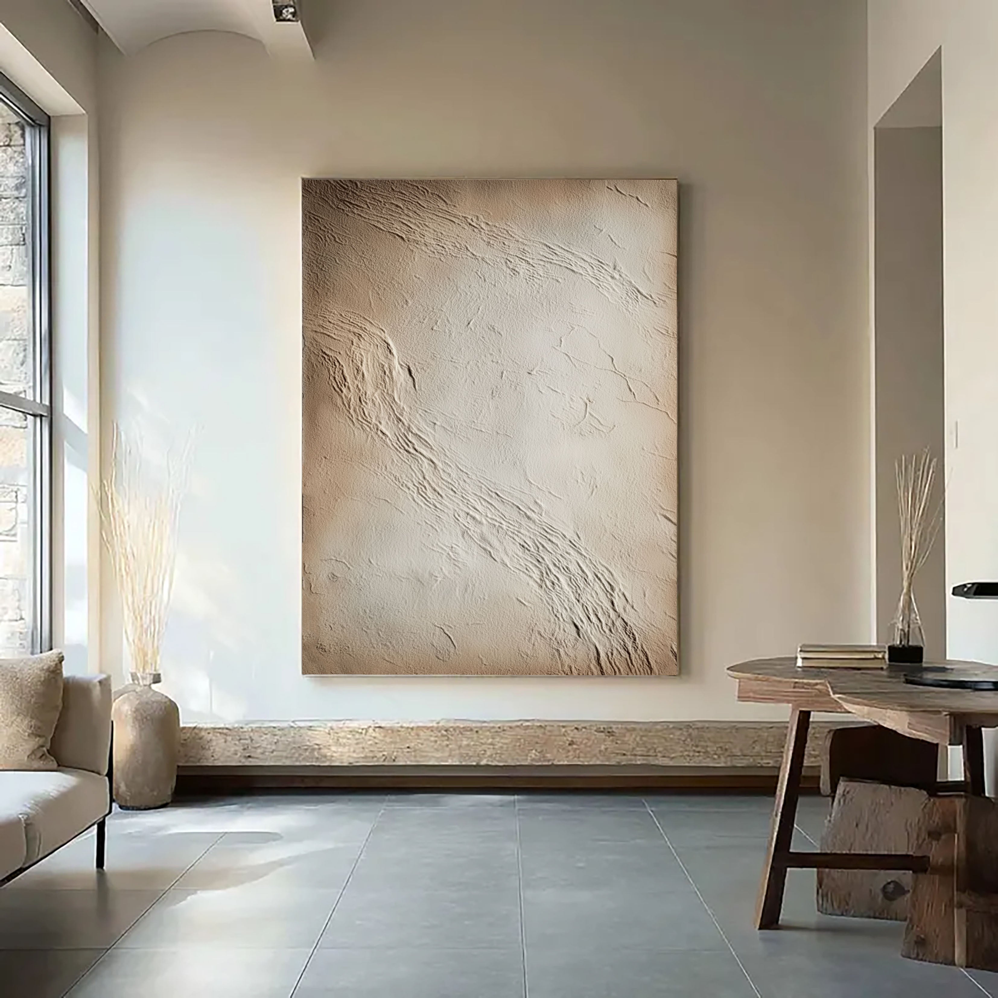 Textured Earthy Stucco | Neutral Drift