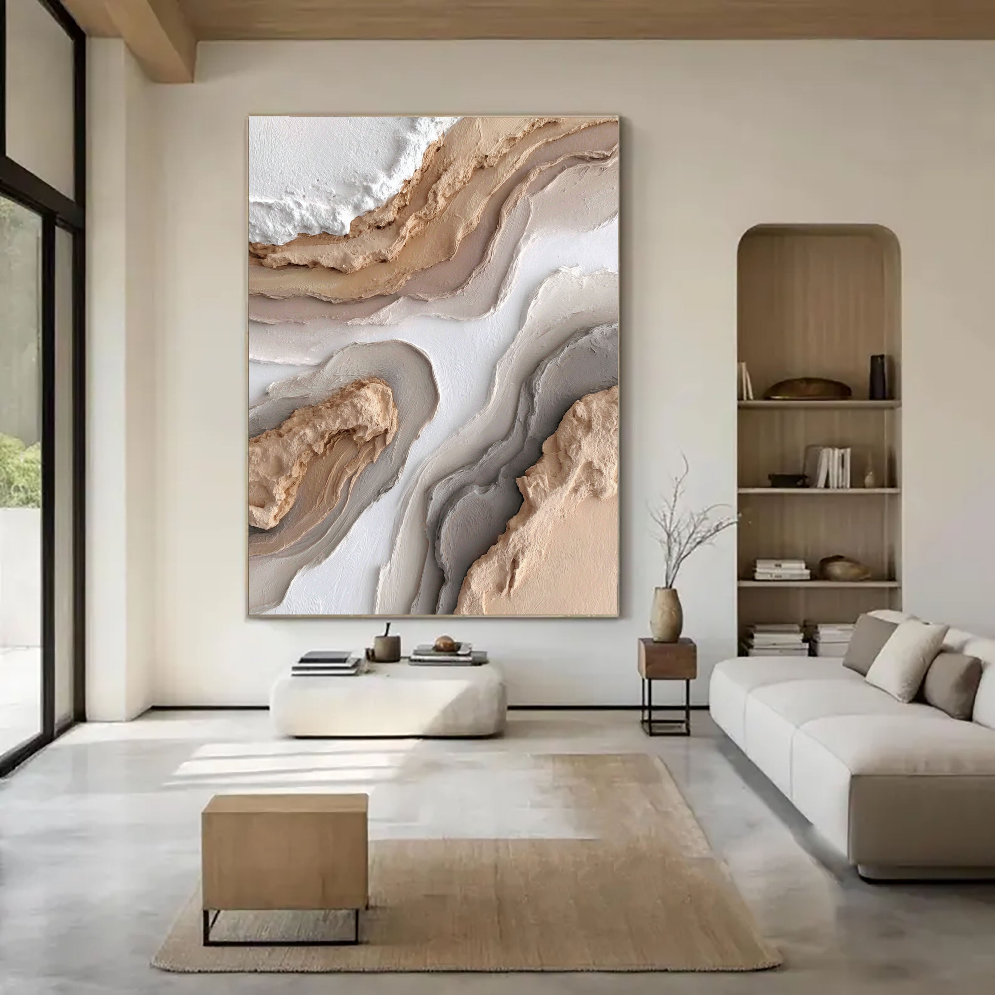 Textured Stratified Opulence | Sandstone Undulations