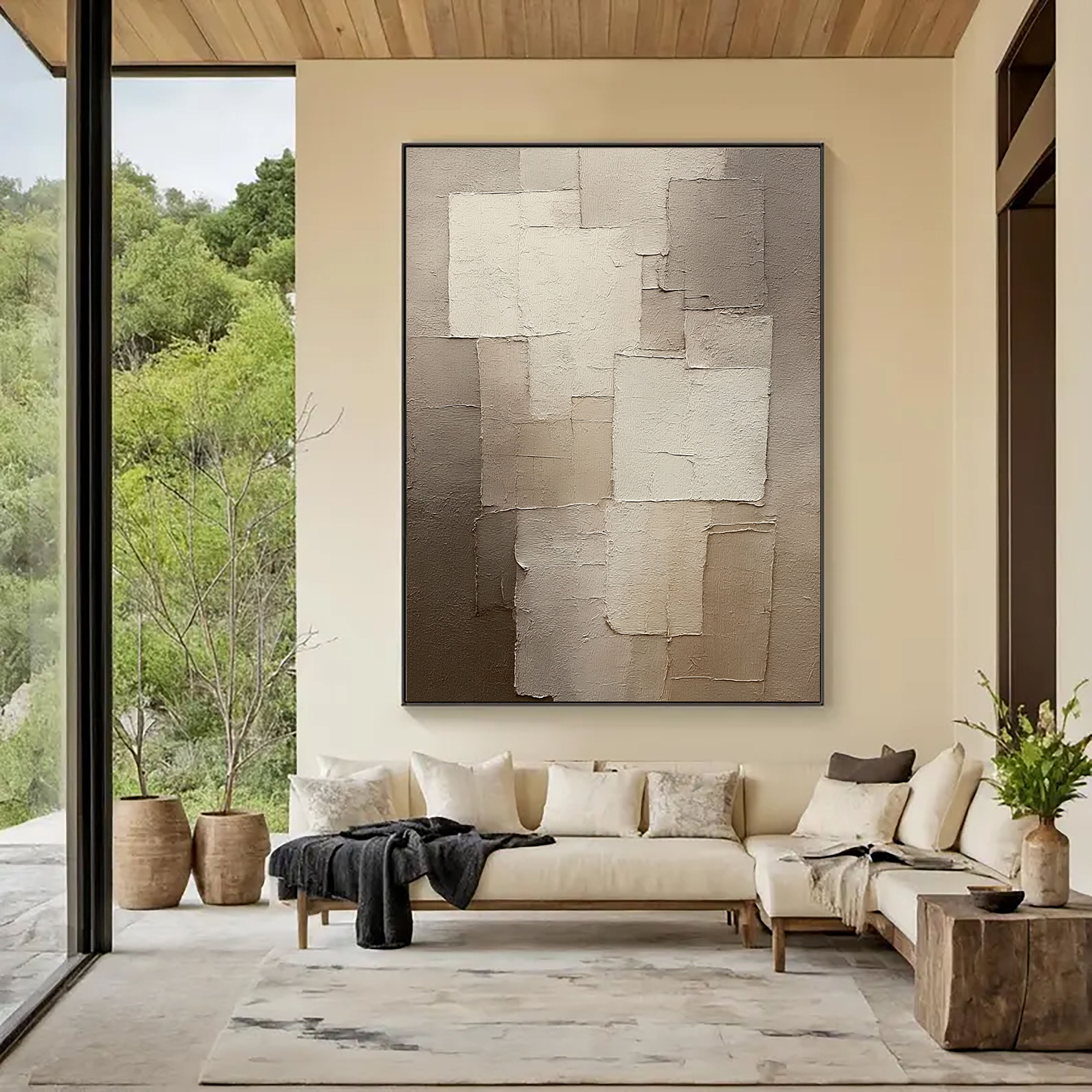 Textured Grisaille Opulence | Muted Panels