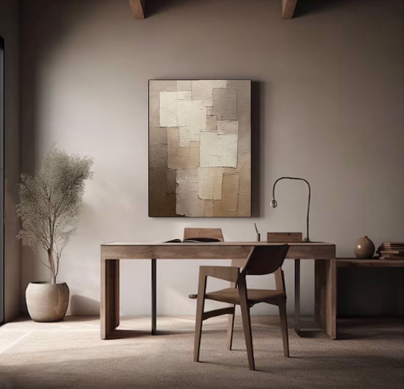 Textured Grisaille Opulence | Muted Panels