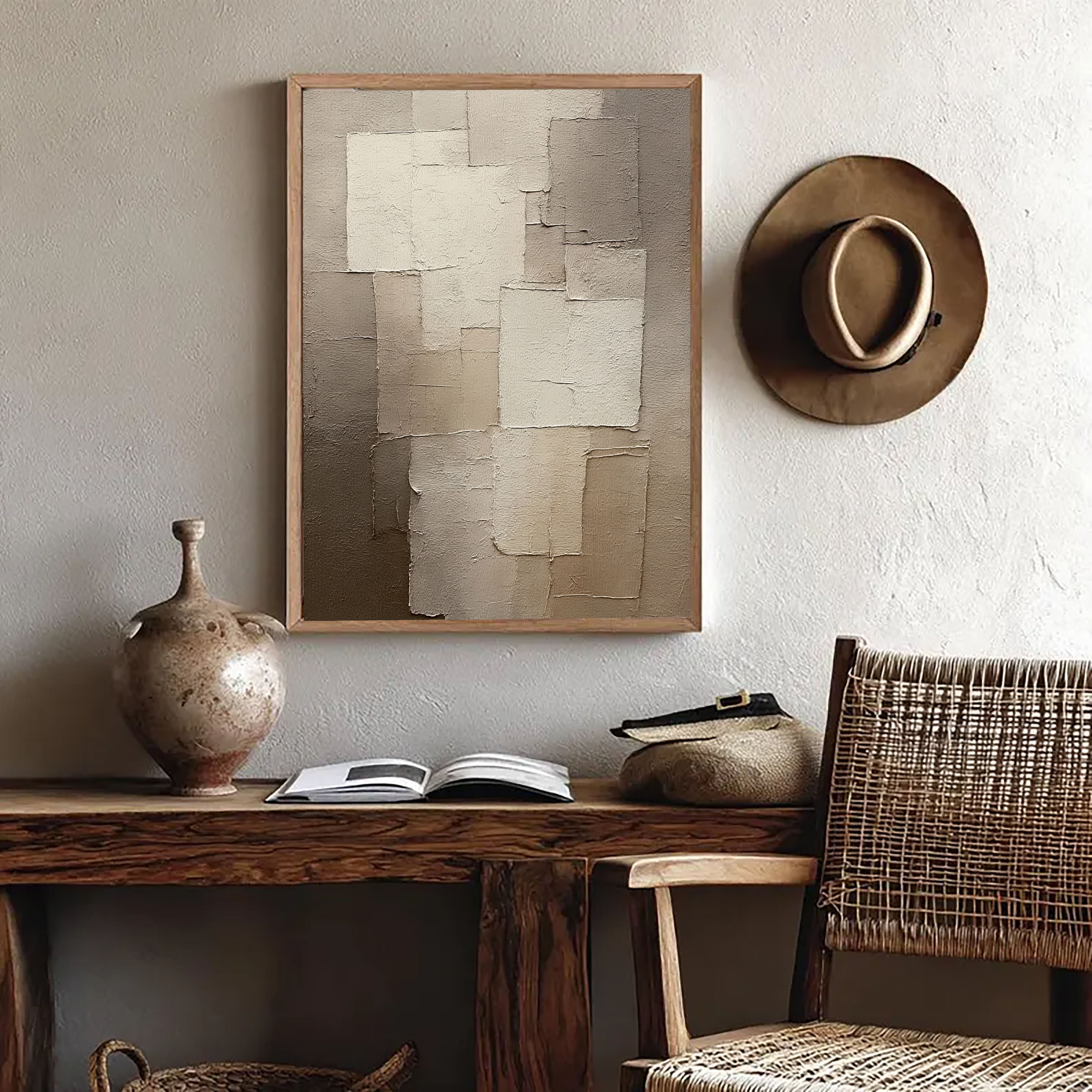 Textured Grisaille Opulence | Muted Panels