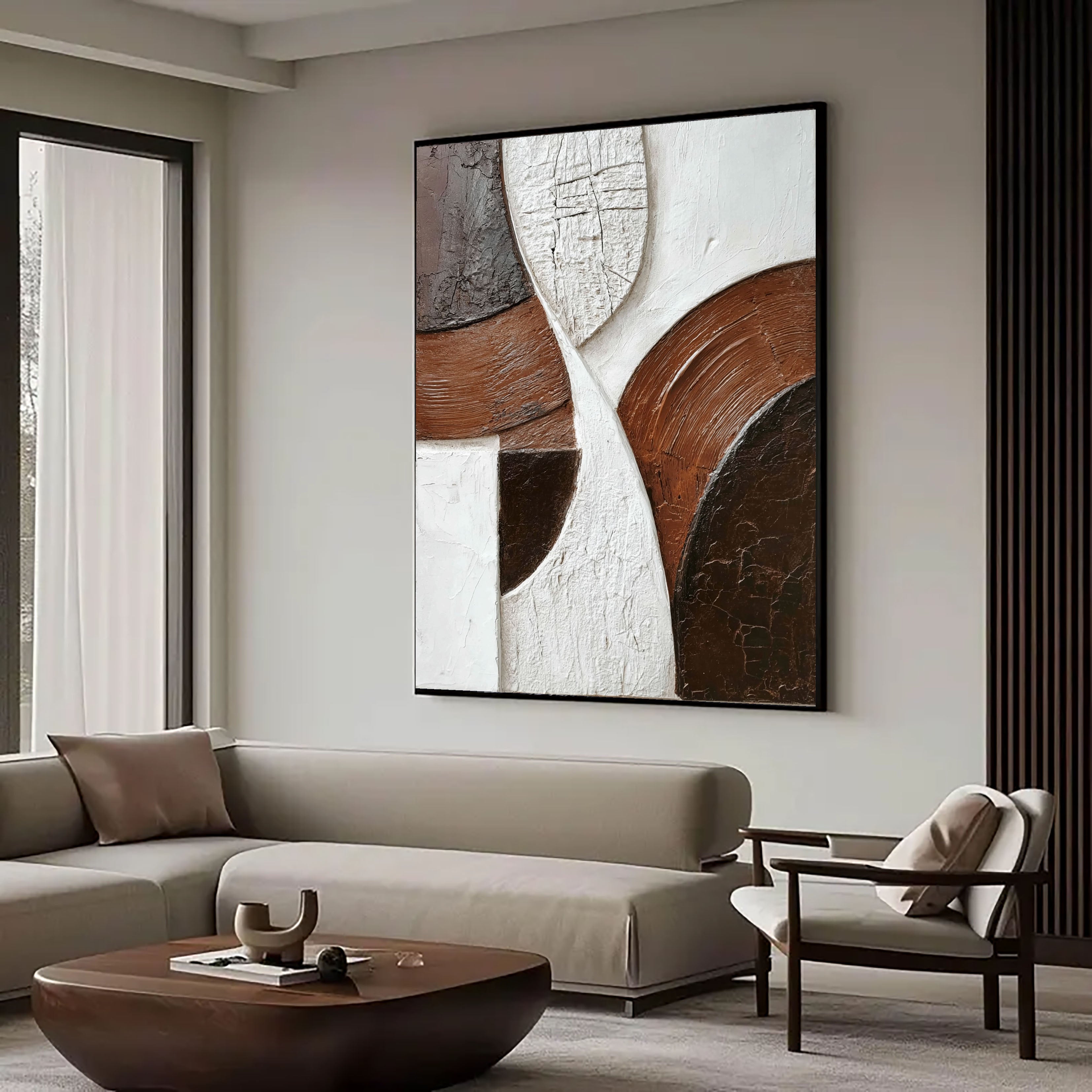 Textured Tectonic Opulence | Umber Panels