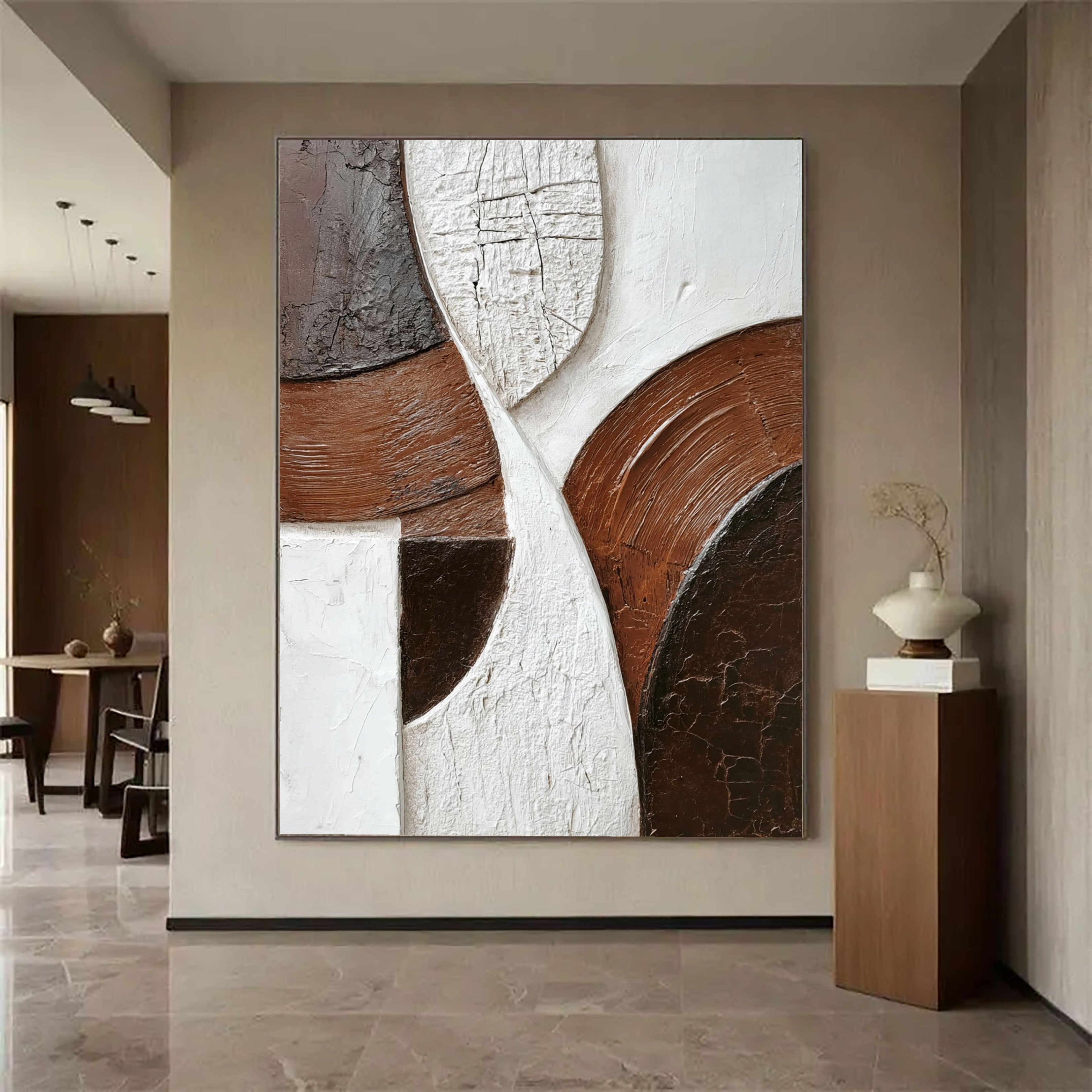 Textured Tectonic Opulence | Umber Panels