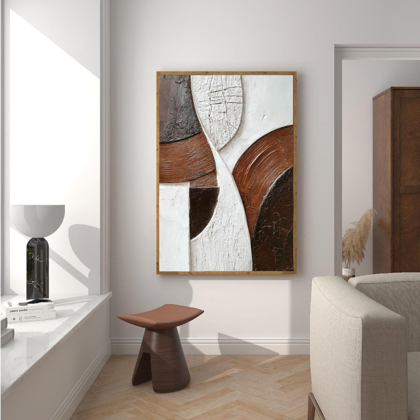 Textured Tectonic Opulence | Umber Panels