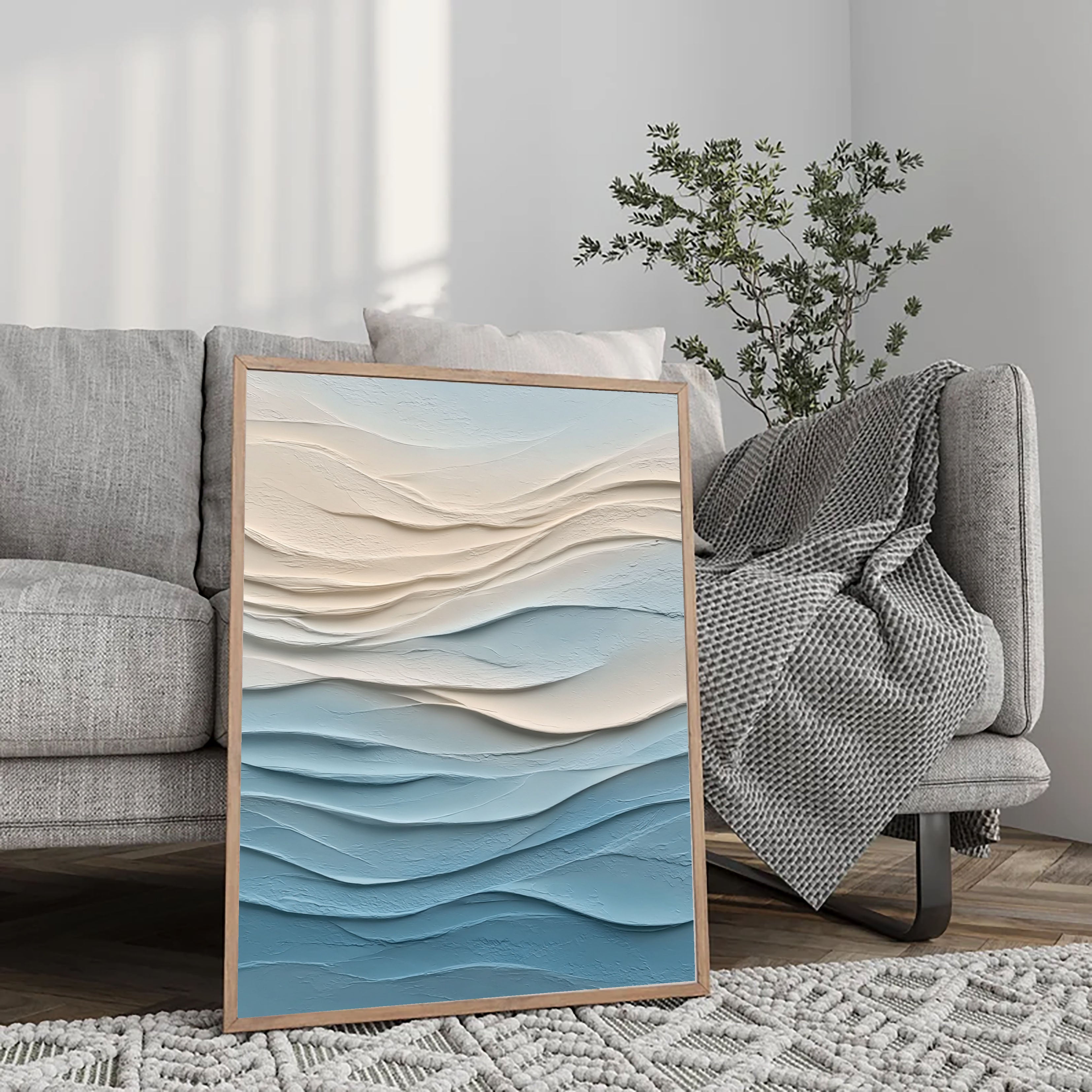 Textured Cyanaceous Opulence | Cerulean Swells