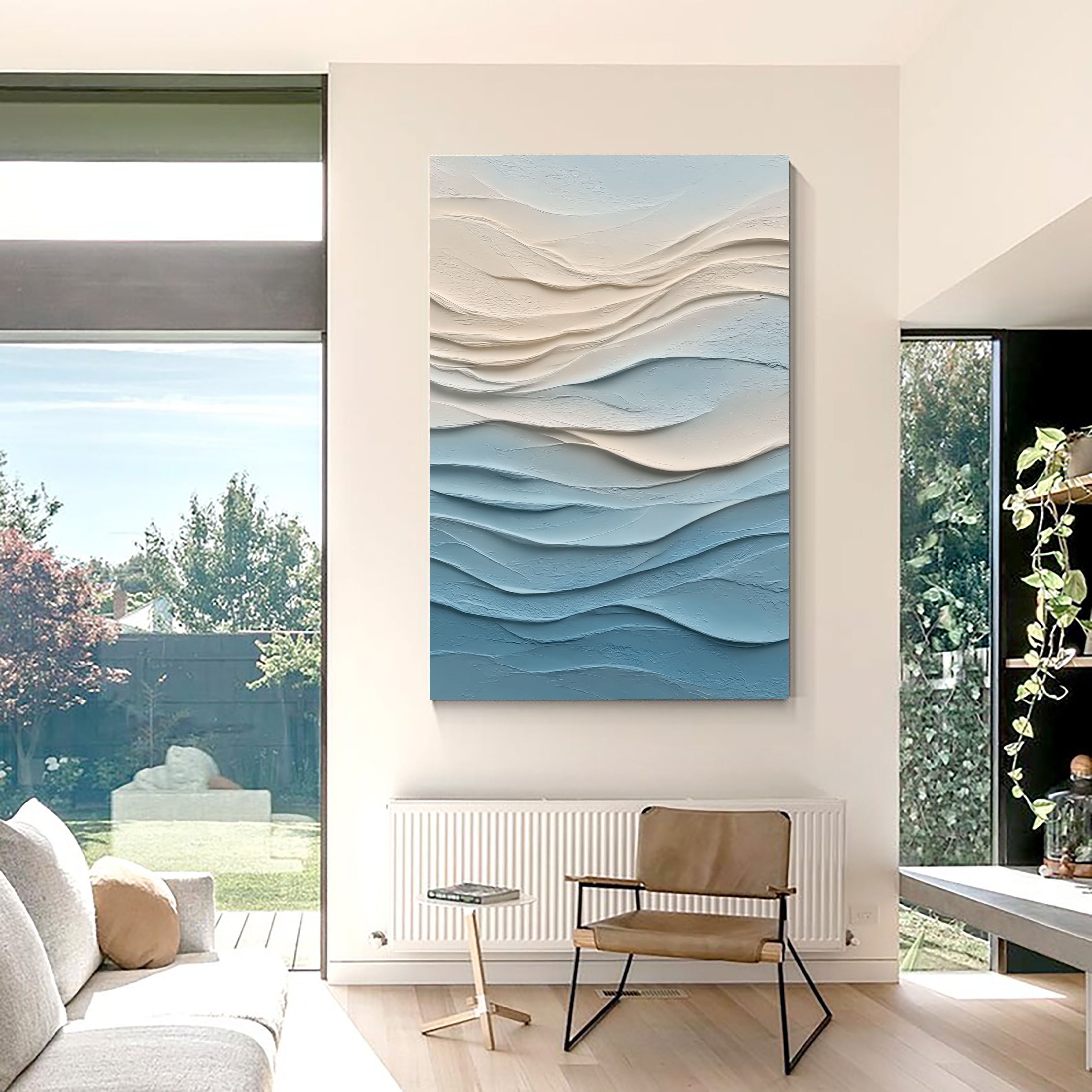 Textured Cyanaceous Opulence | Cerulean Swells