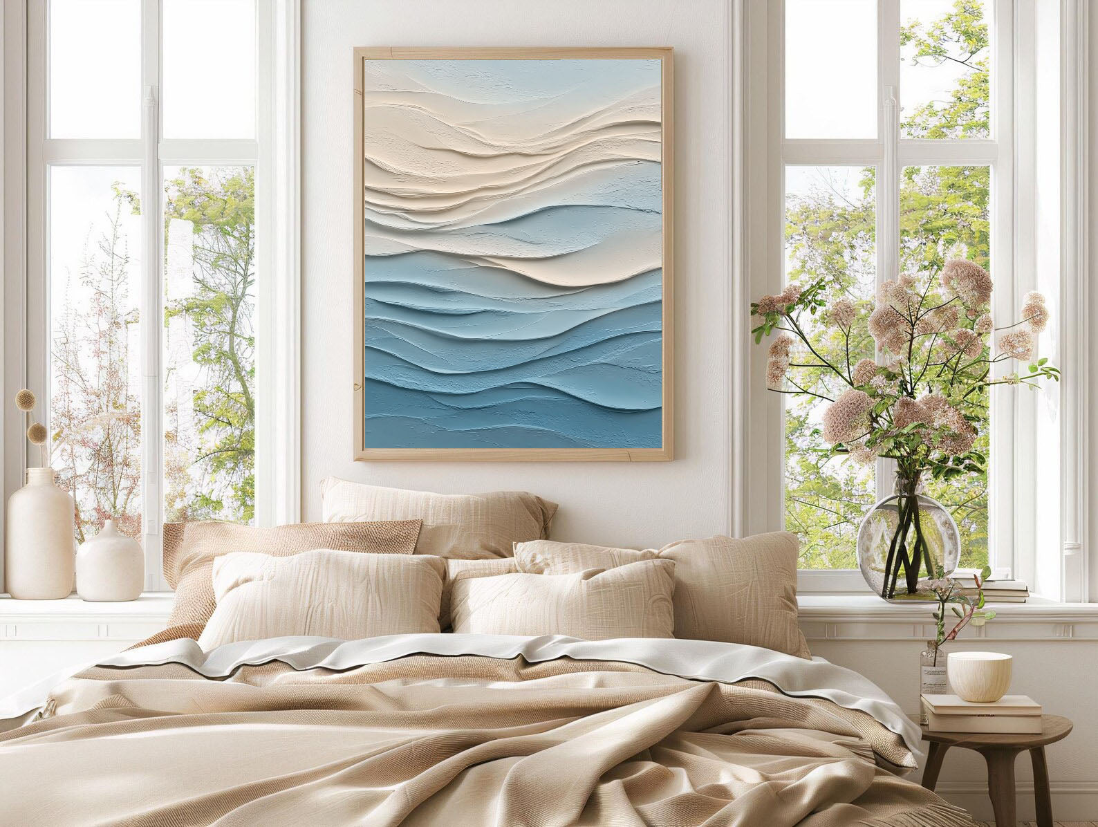 Textured Cyanaceous Opulence | Cerulean Swells