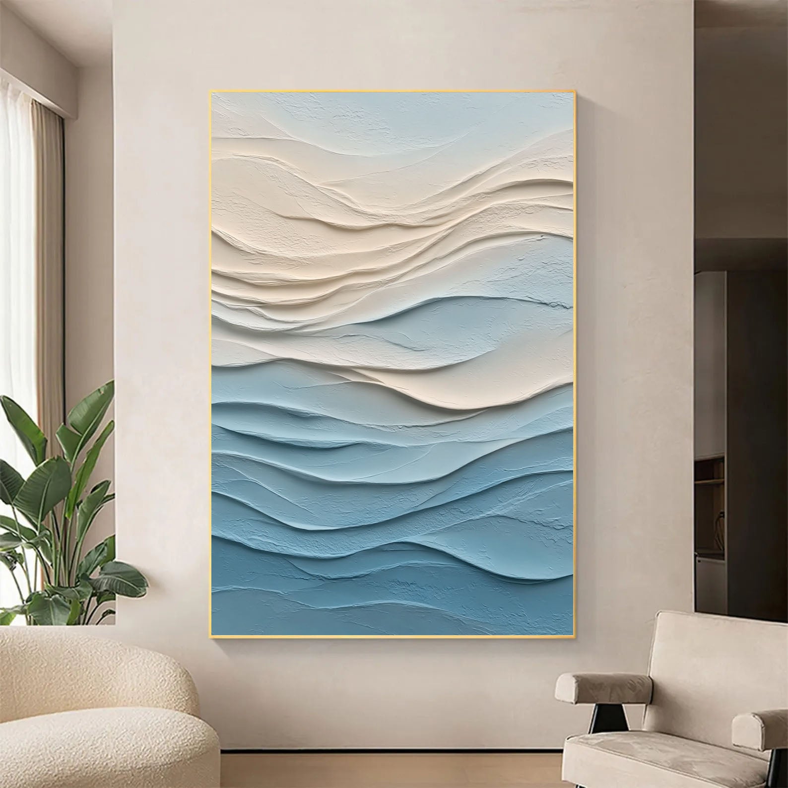 Textured Cyanaceous Opulence | Cerulean Swells