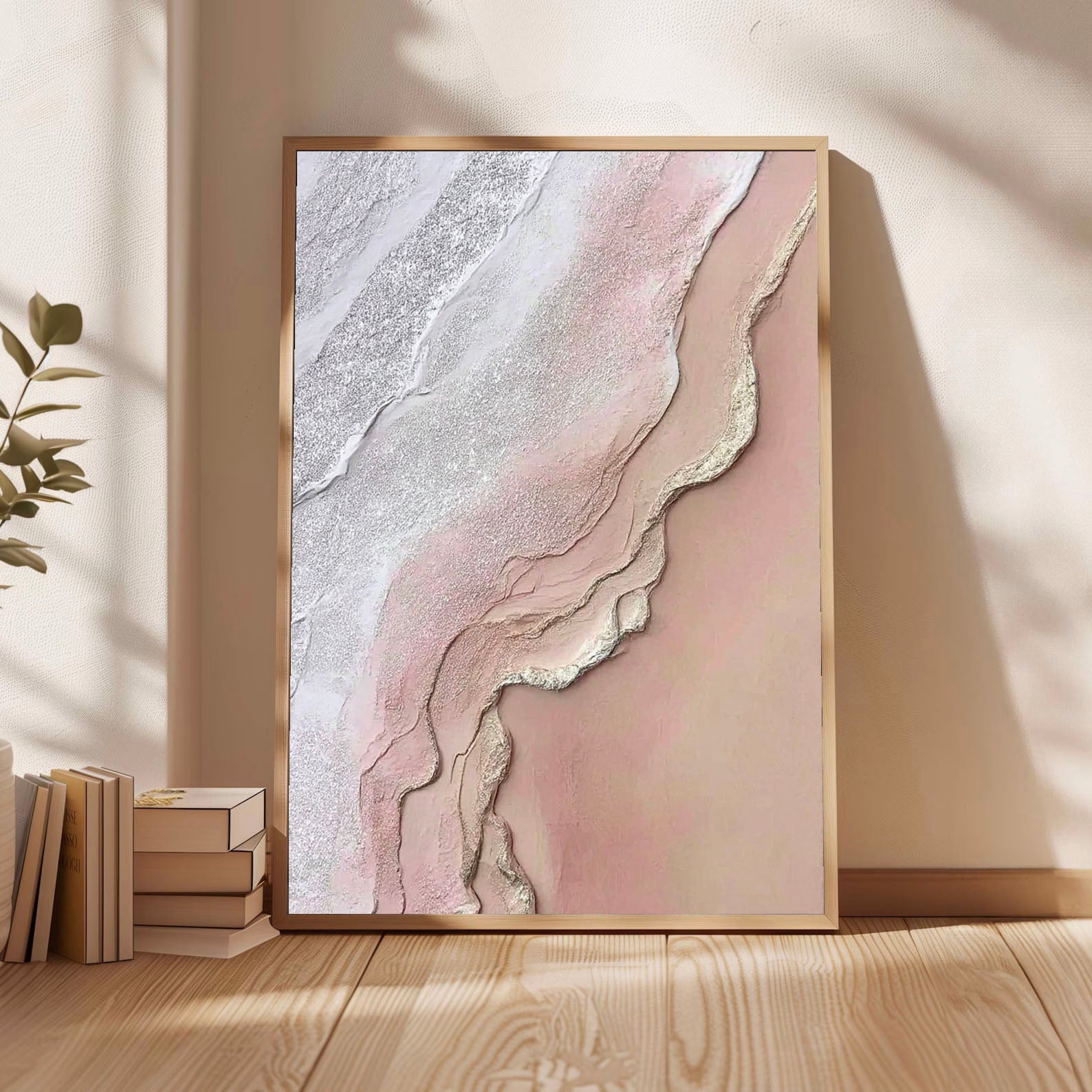 Textured Rhodochrosite Opulence | Silvered Blush