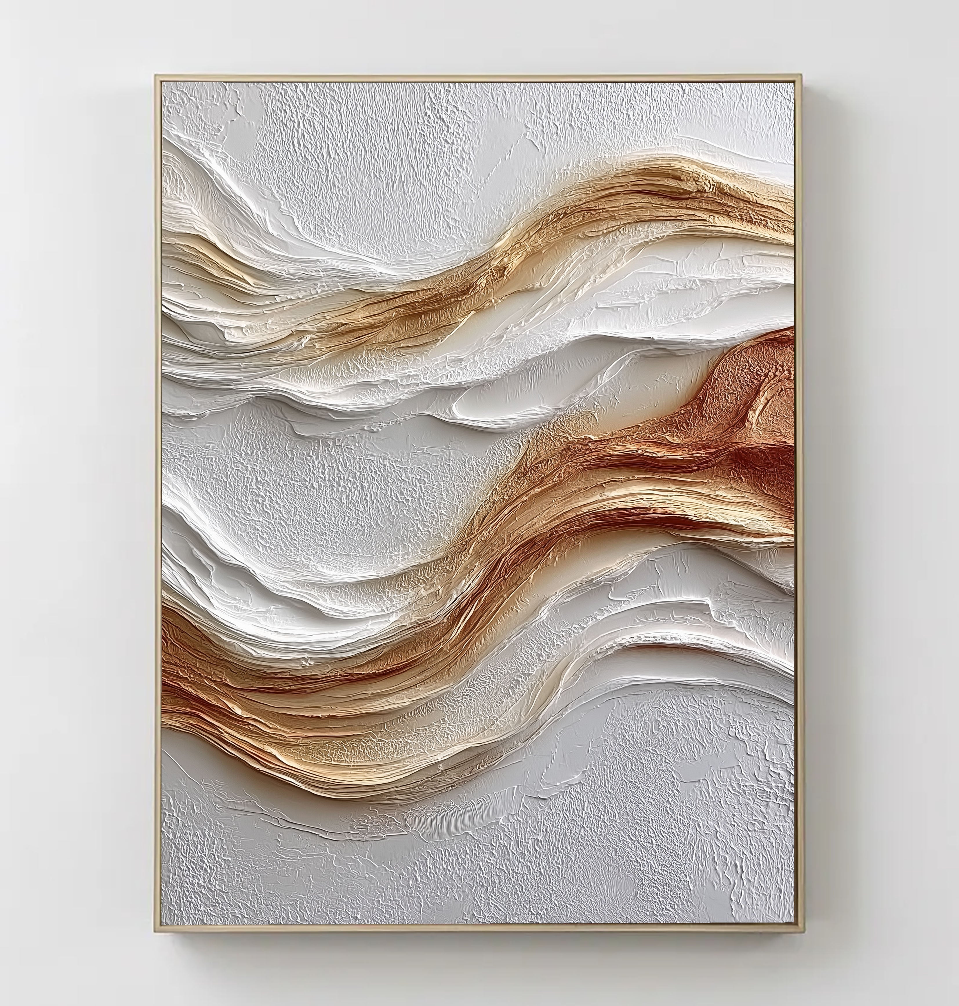 Textured Fulvous Opulence | Alabaster Swells