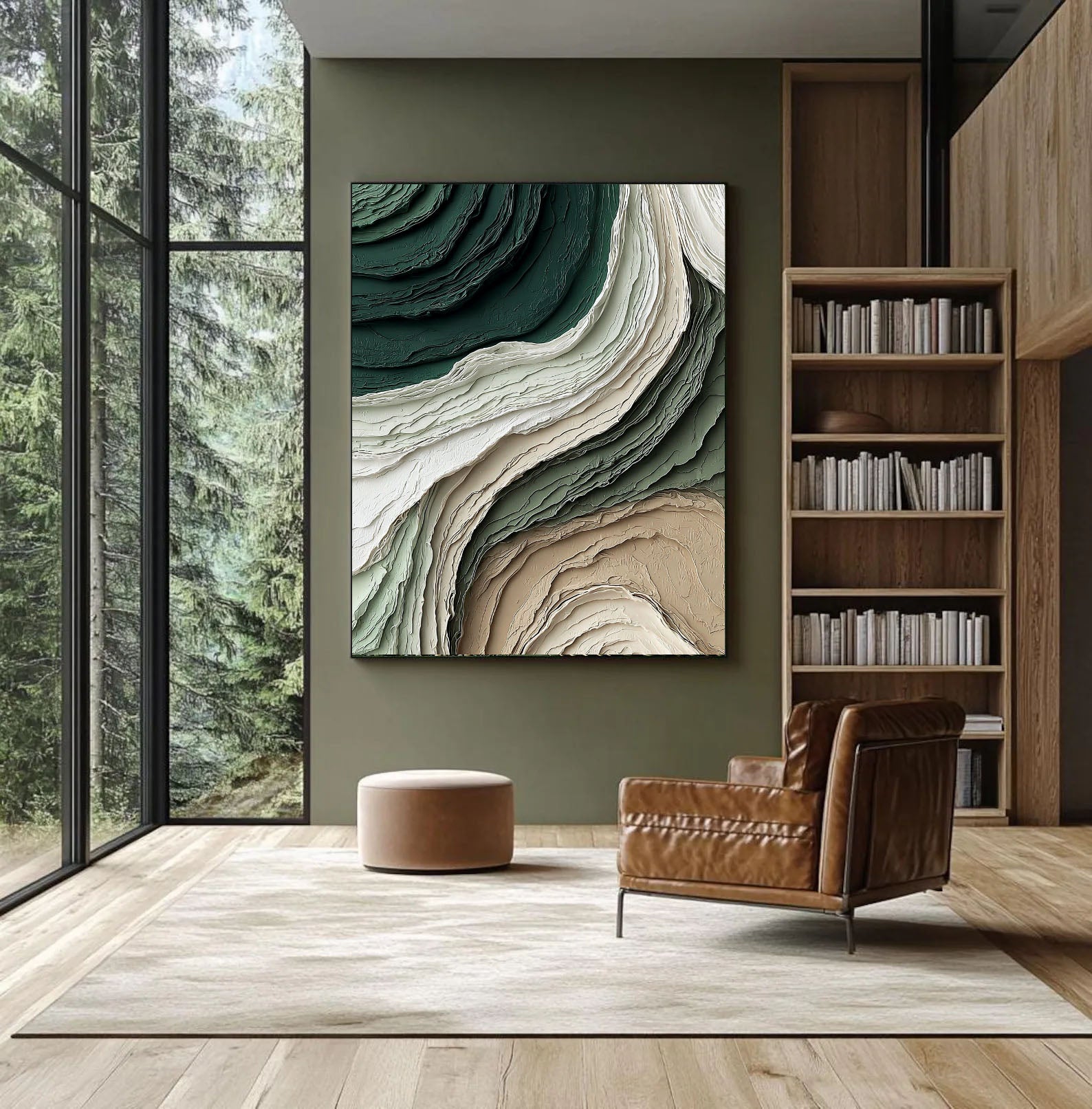 Textured Viridigenous Opulence | Verdant Strata