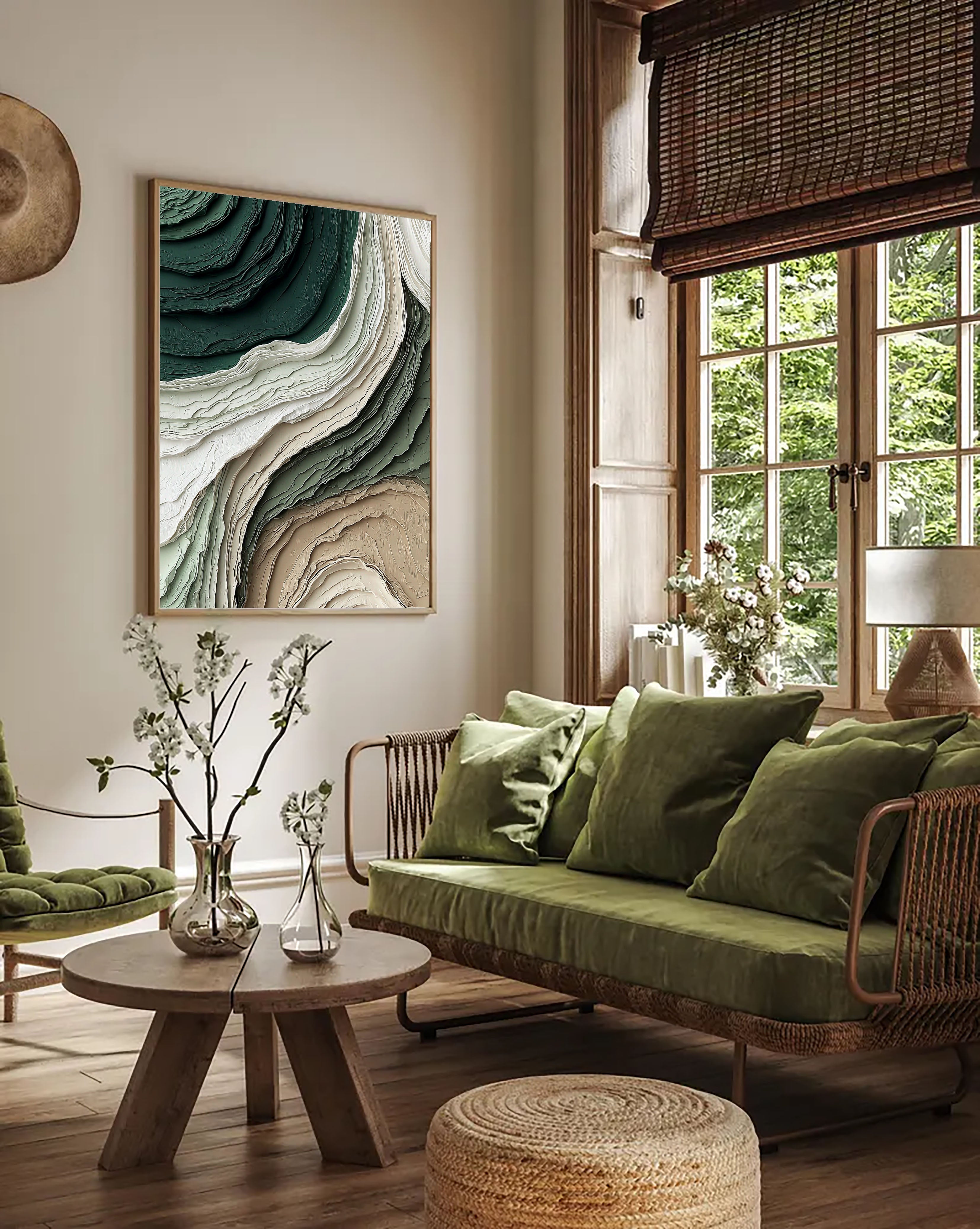 Textured Viridigenous Opulence | Verdant Strata