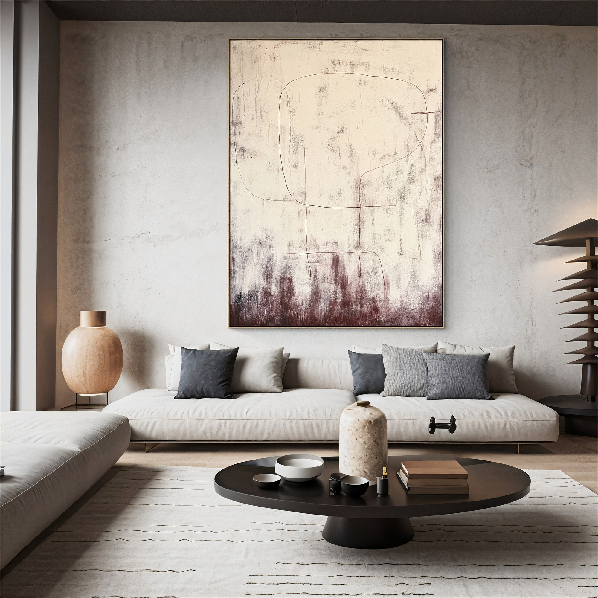 Textured Line Serenity | Beige Plum