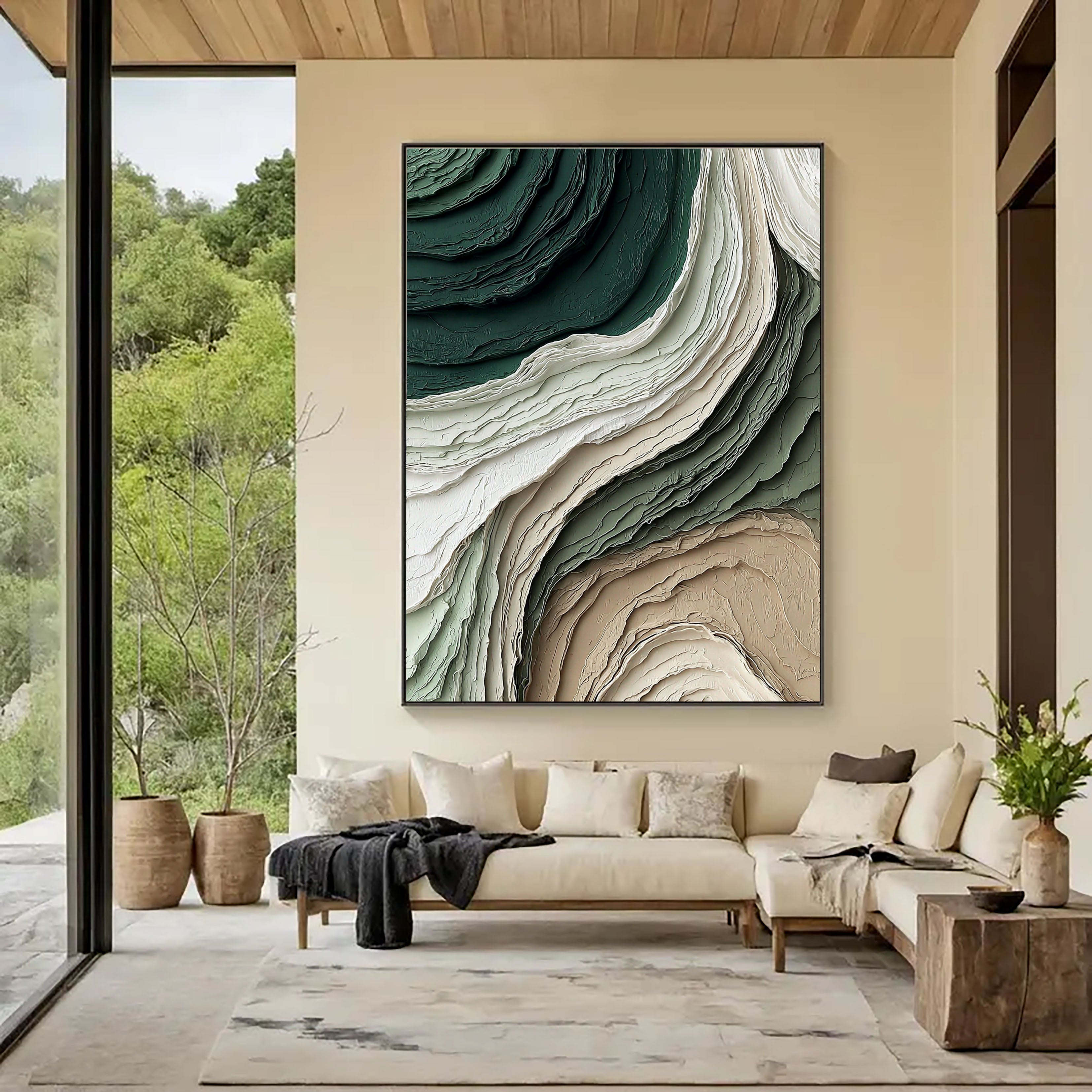 Textured Viridigenous Opulence | Verdant Strata