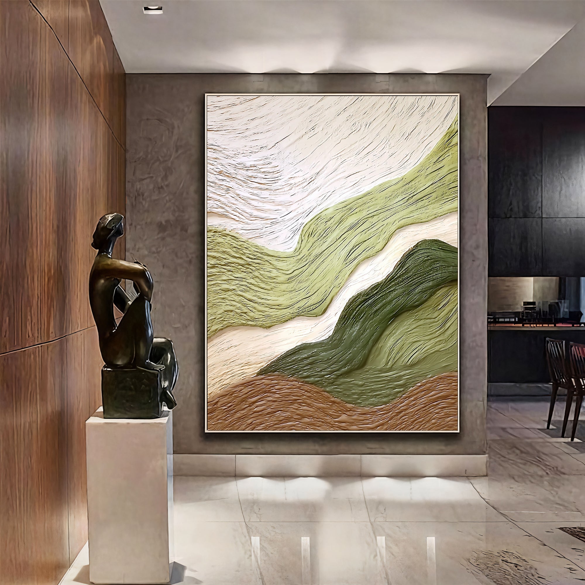 Textured Hillscape Opulence | Green Valleys