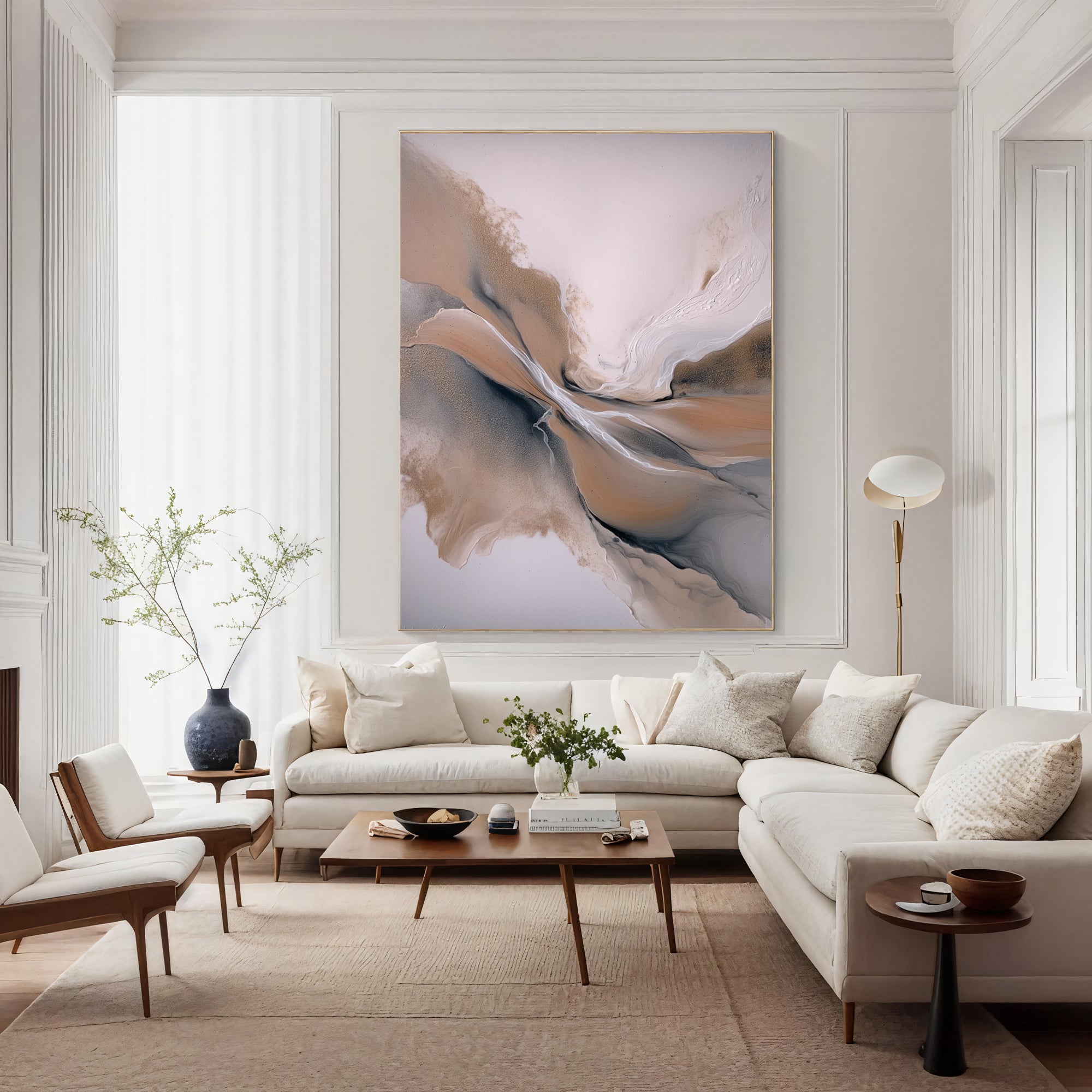 Textured Ethereal Swirls | Blush Hues