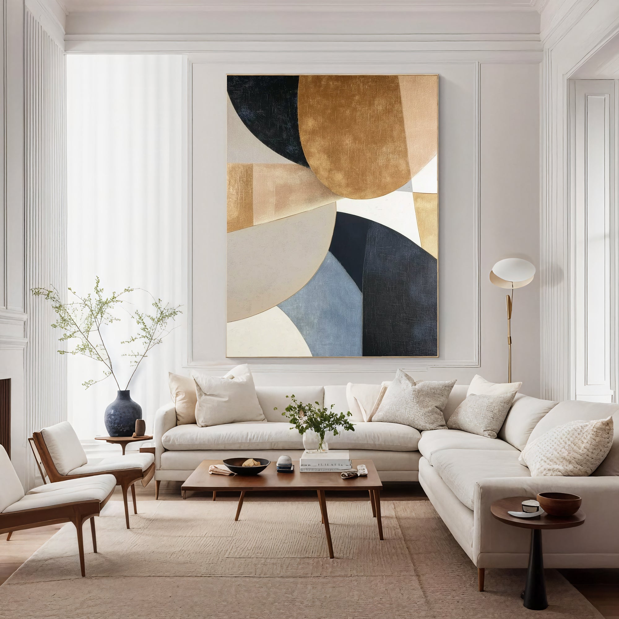 Textured Gilded Geometry | Luxe Tones