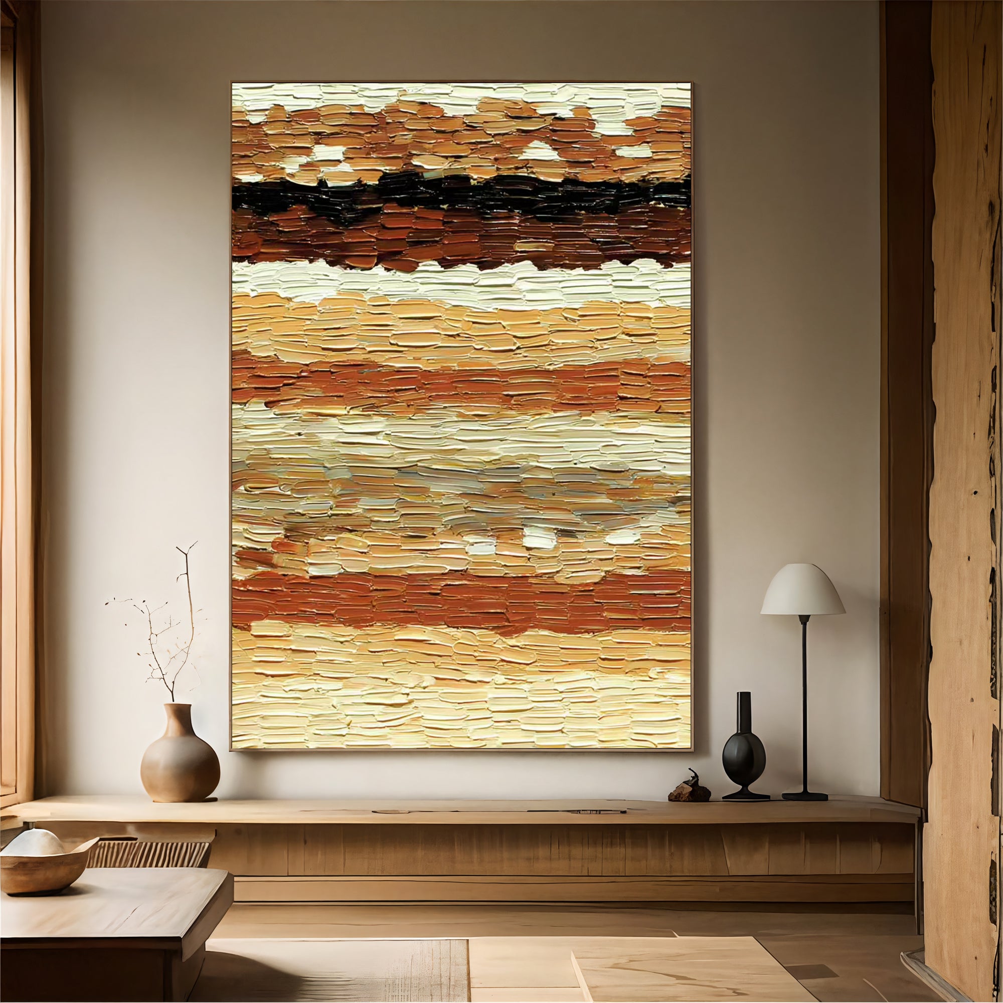 Textured Impasto Warmth | Golden Hues