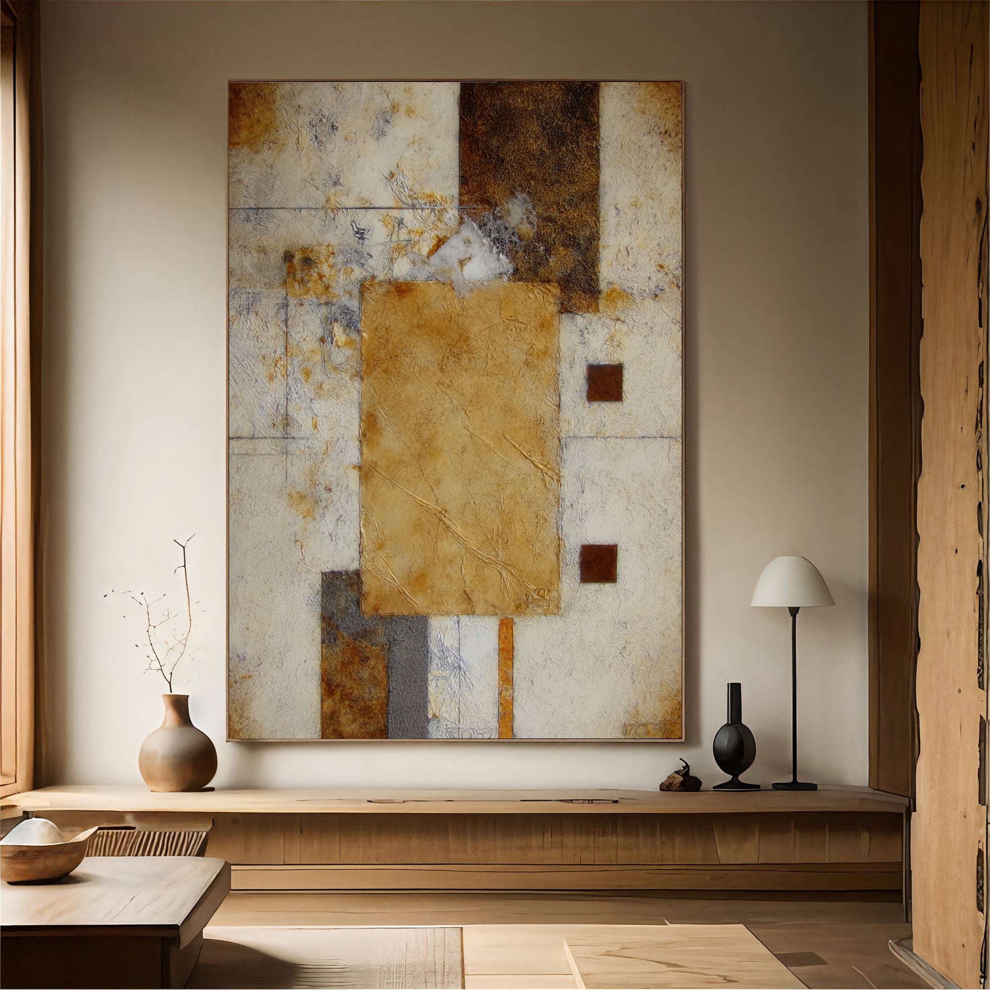 Textured Earthy Abstraction | Warm Hues