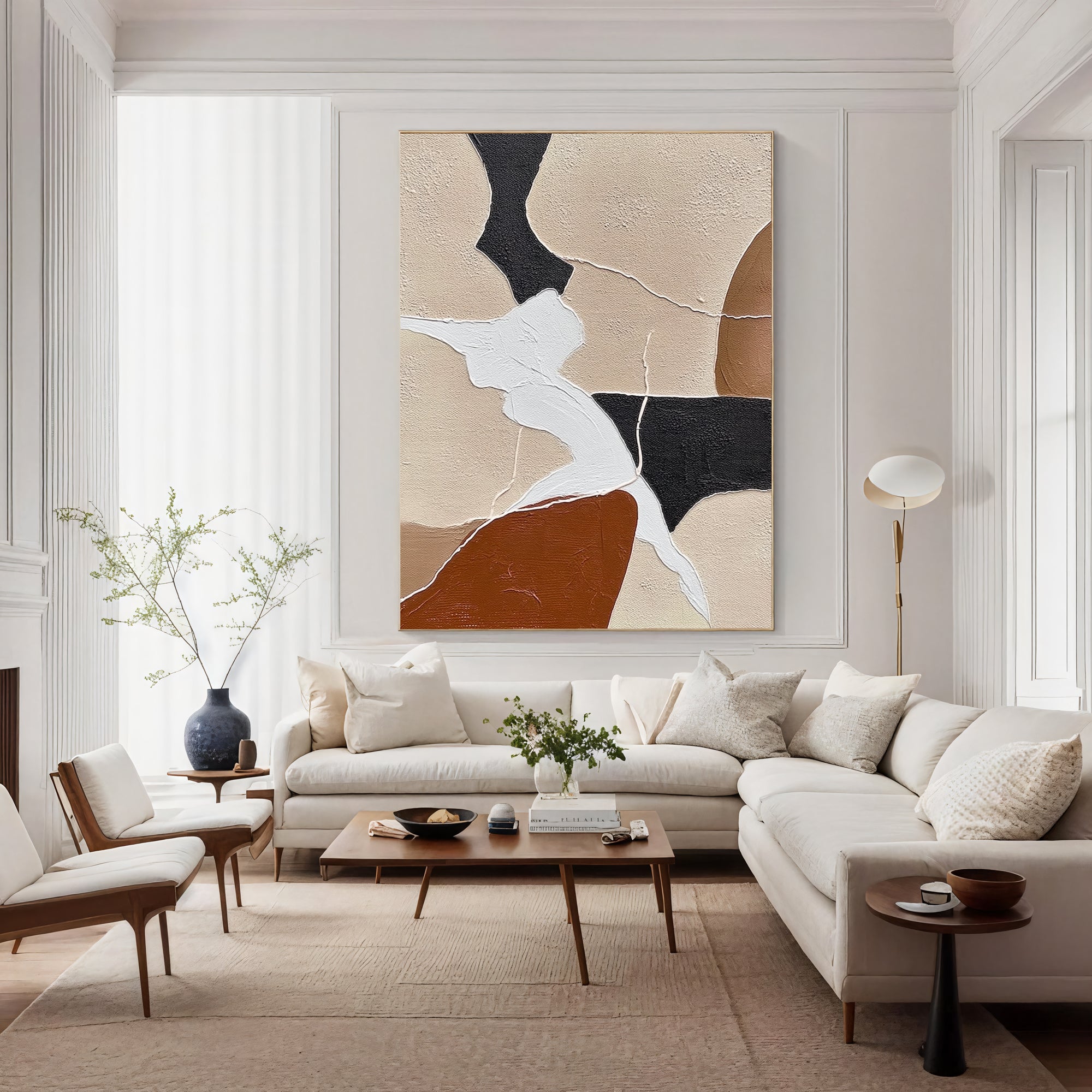 Textured Geometric Harmony | Neutral Fusion