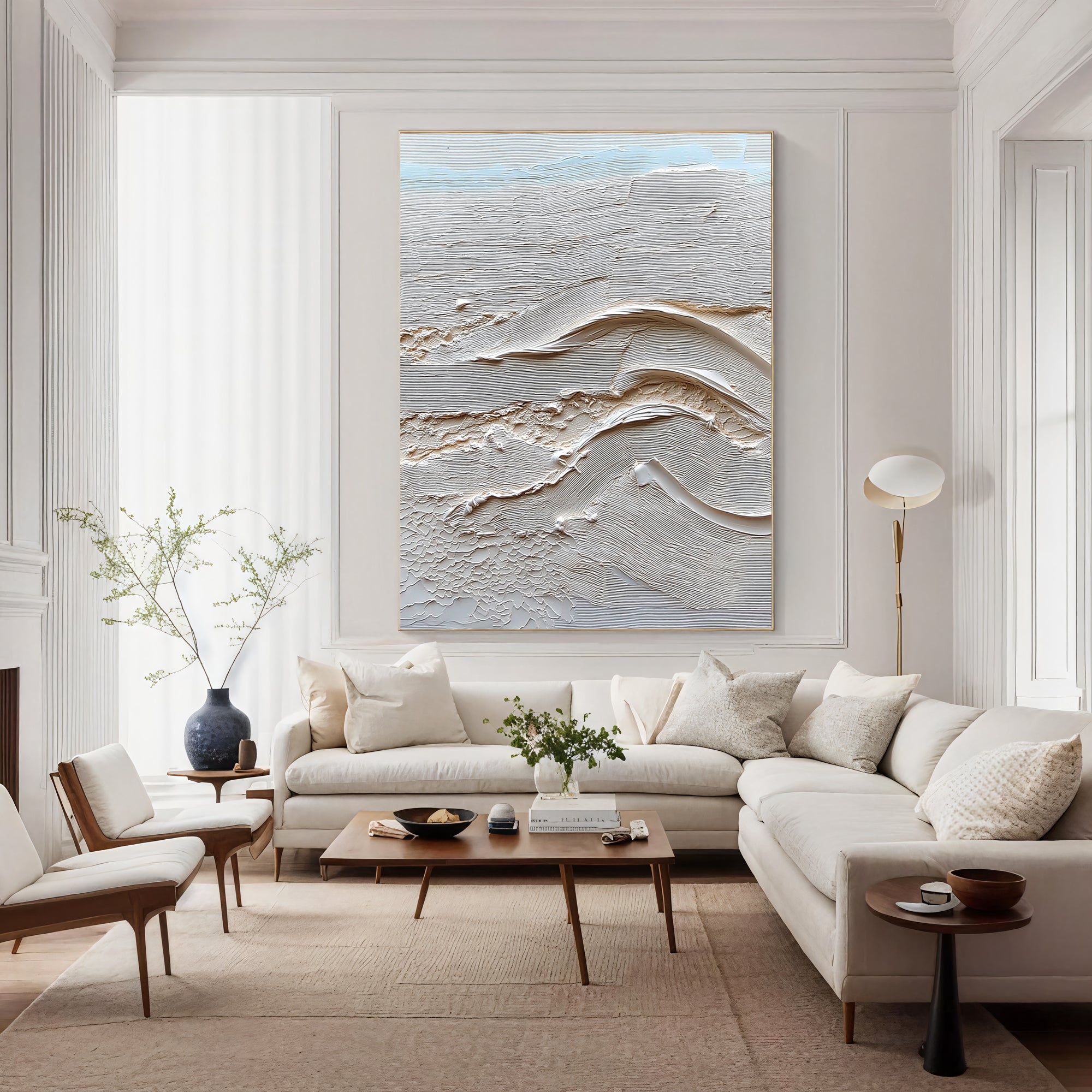 Textured Coastal Opulence | Neutral Wave
