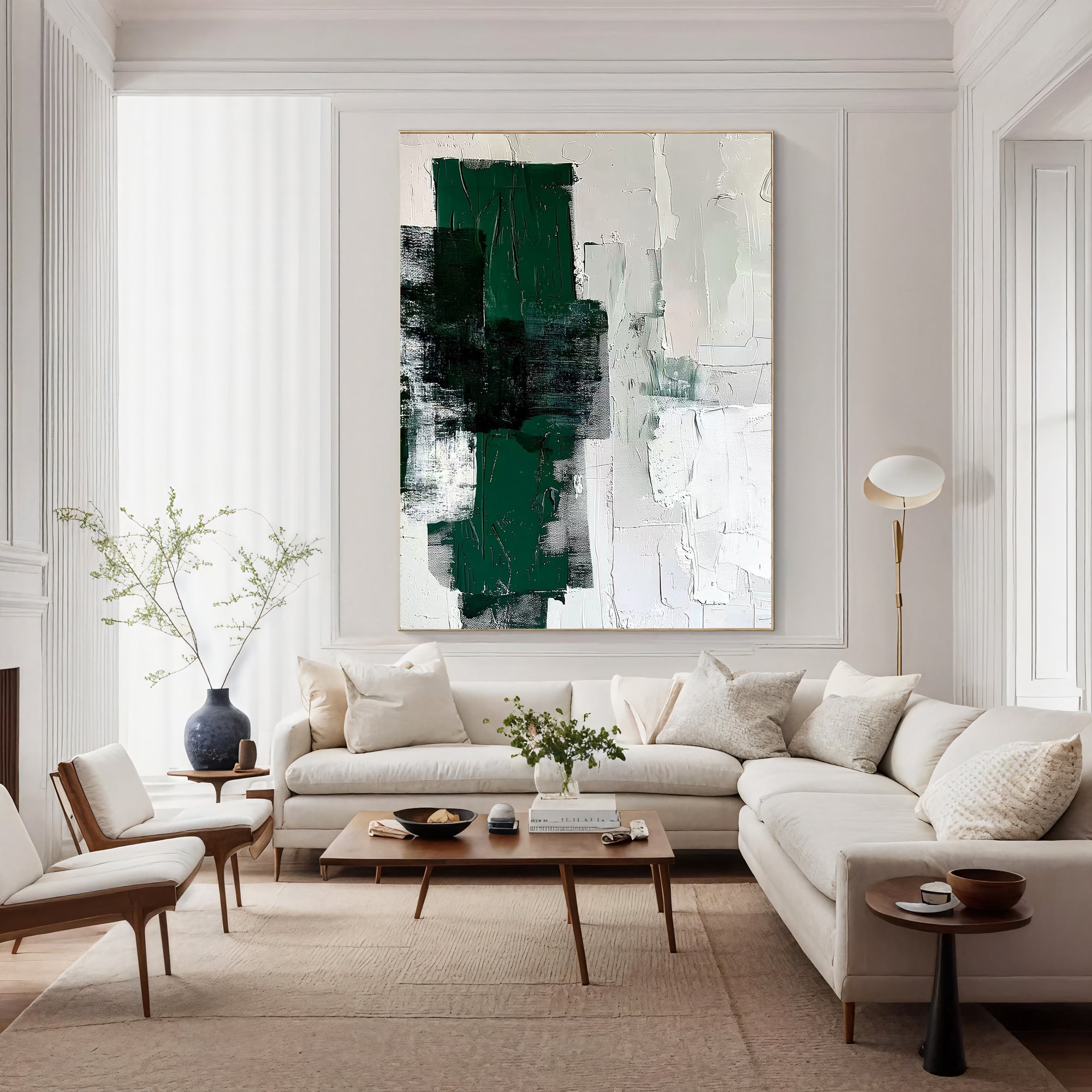 Textured Abstract Vitality | Green Blend