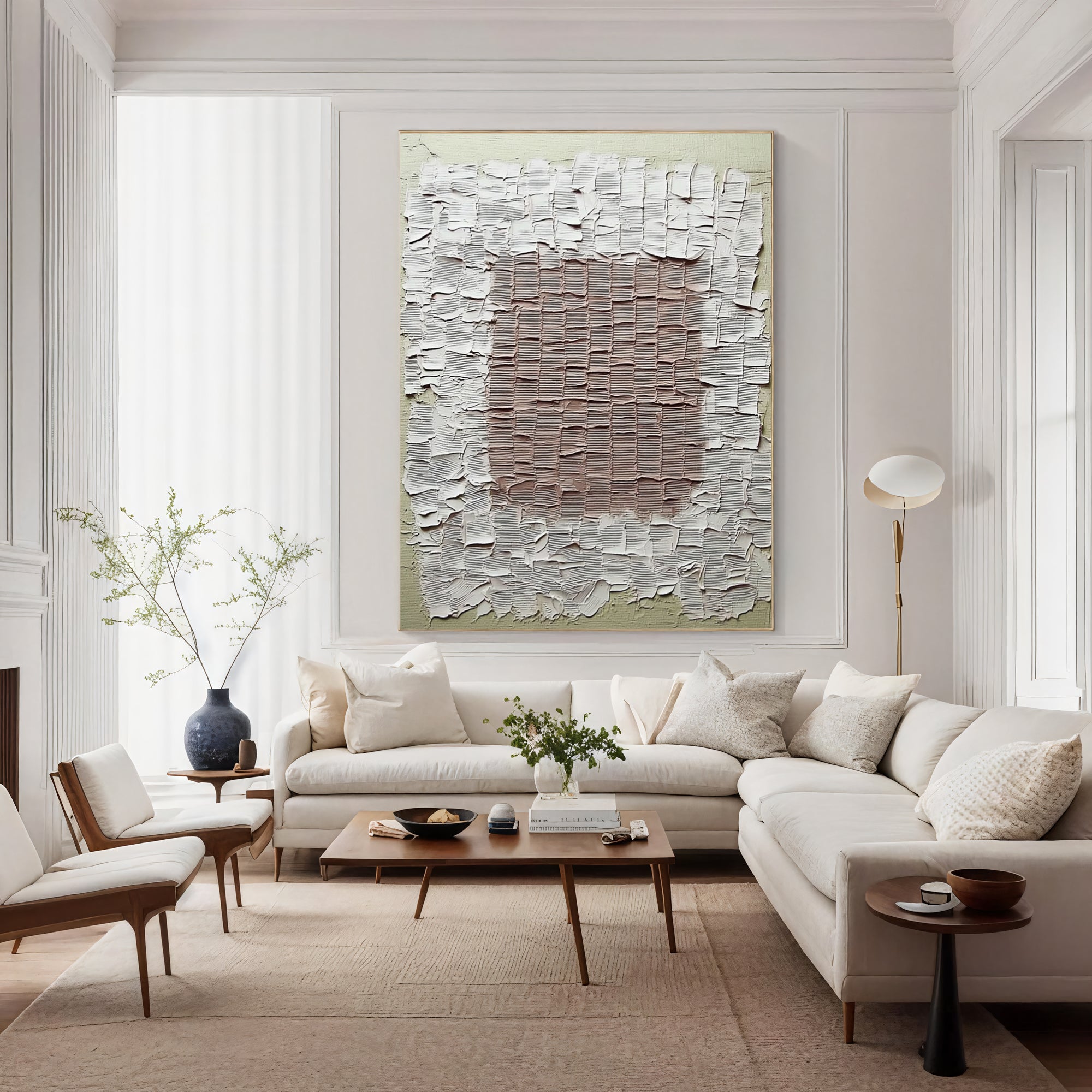 Textured Tactile Grid | Neutral Hues