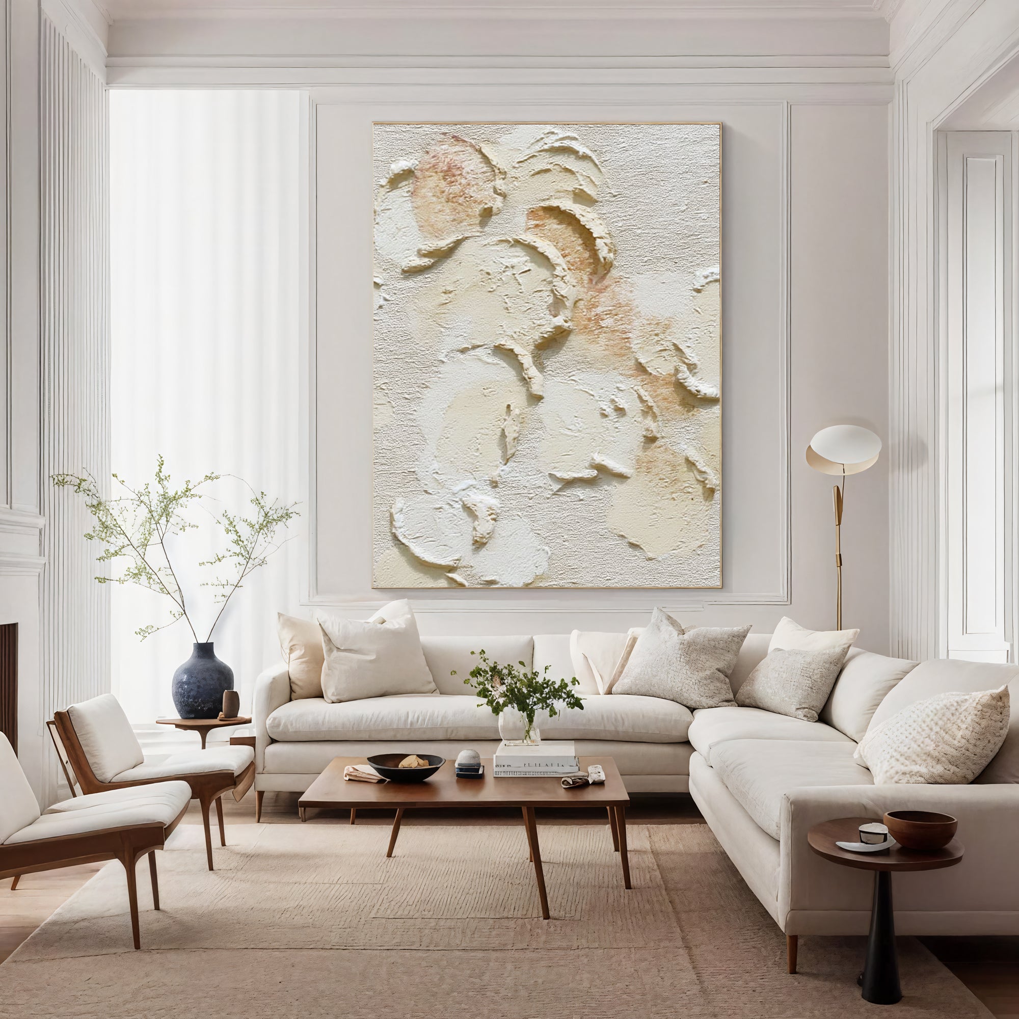 Striated Alabaster Topography | Pallid Nuances