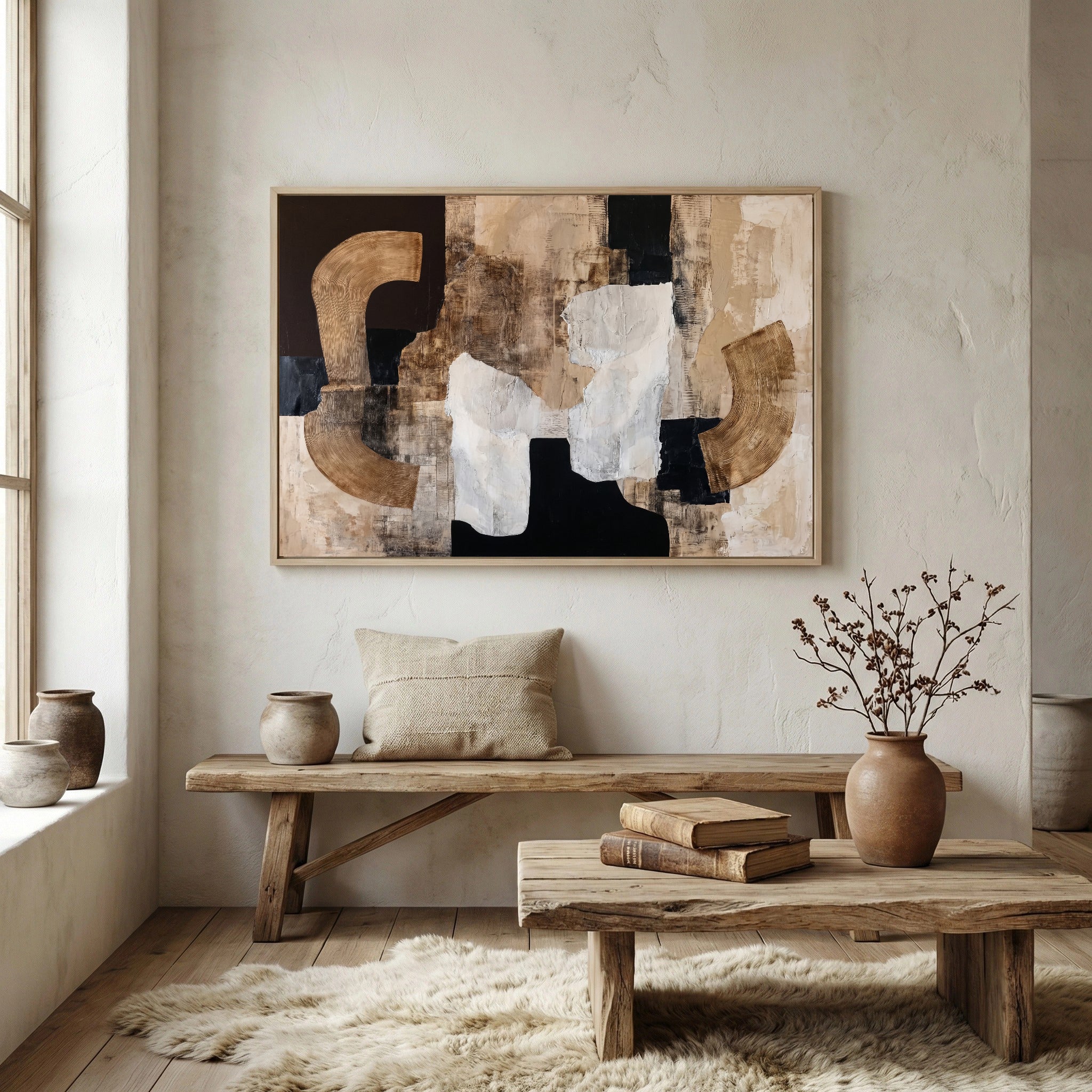 Neutral Tone Sculptures | Textured Art
