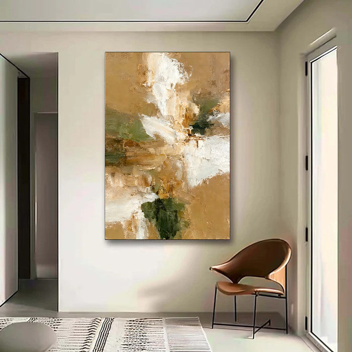 Textured Floral Earthiness | Cream Bloom