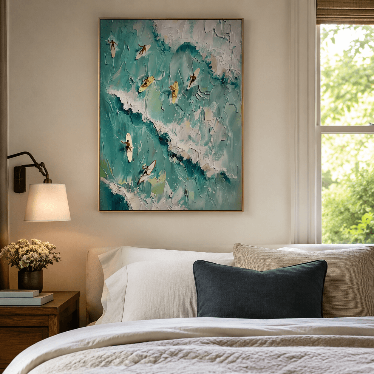 Impressionist Art | Aerial Surf Riders