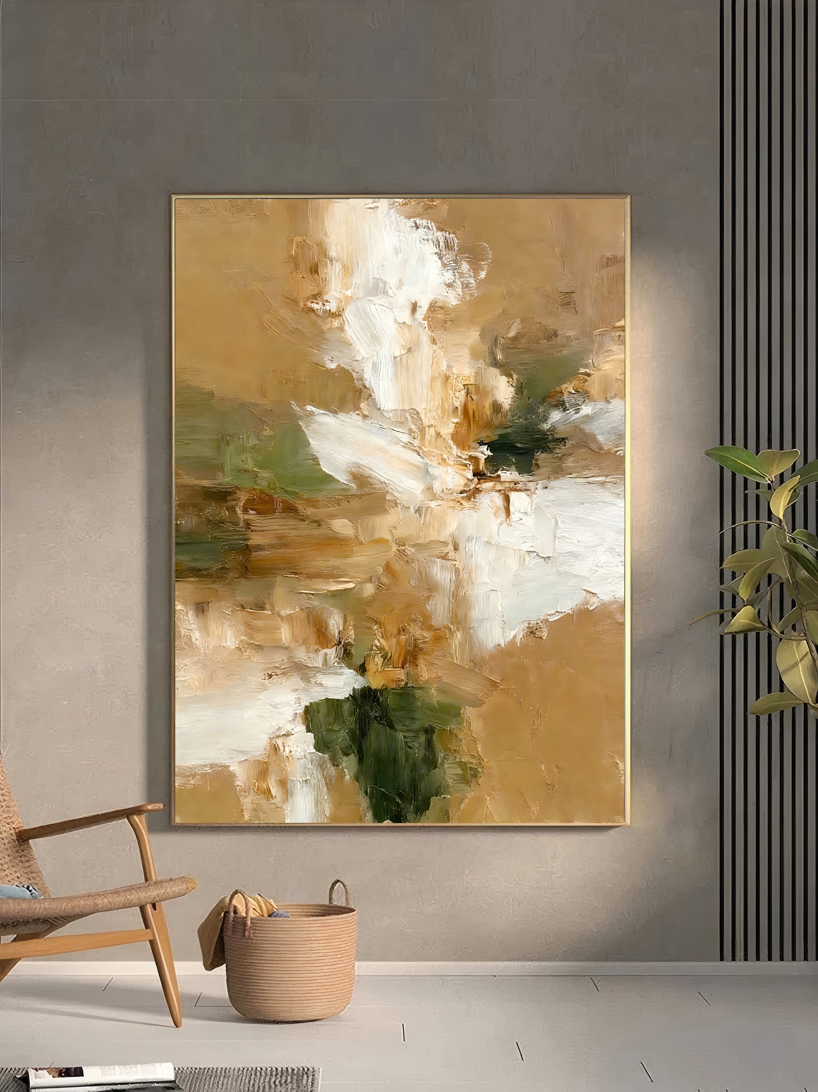 Textured Floral Earthiness | Cream Bloom